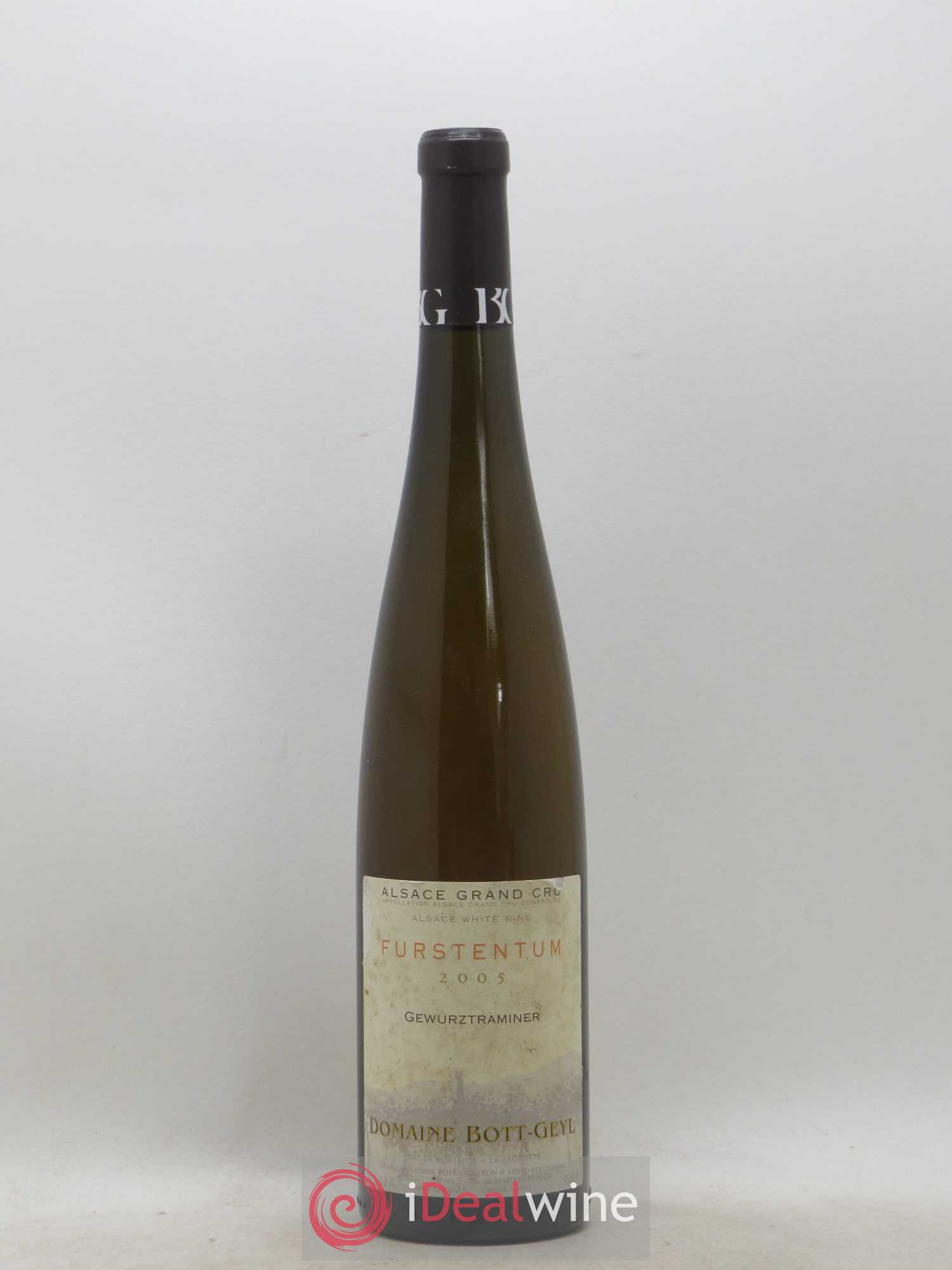 Alsace Grand Cru Furstentum Gewurztraminer Domaine Bott-Geyl 2005 - Posten von 1 Flasche - 0