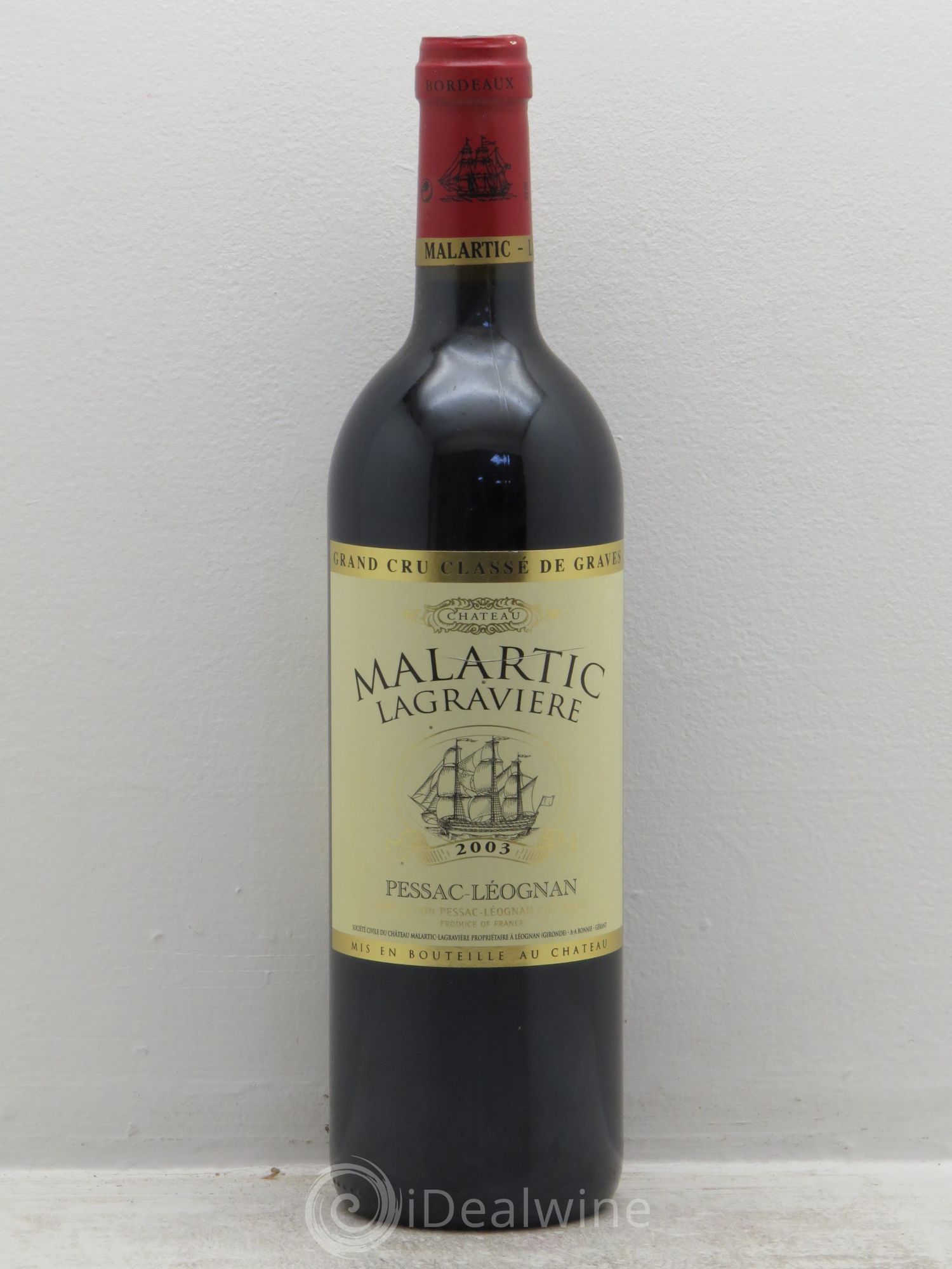 Château Malartic-Lagravière Cru Classé de Graves 2003 - Lot de 1 bouteille - 0