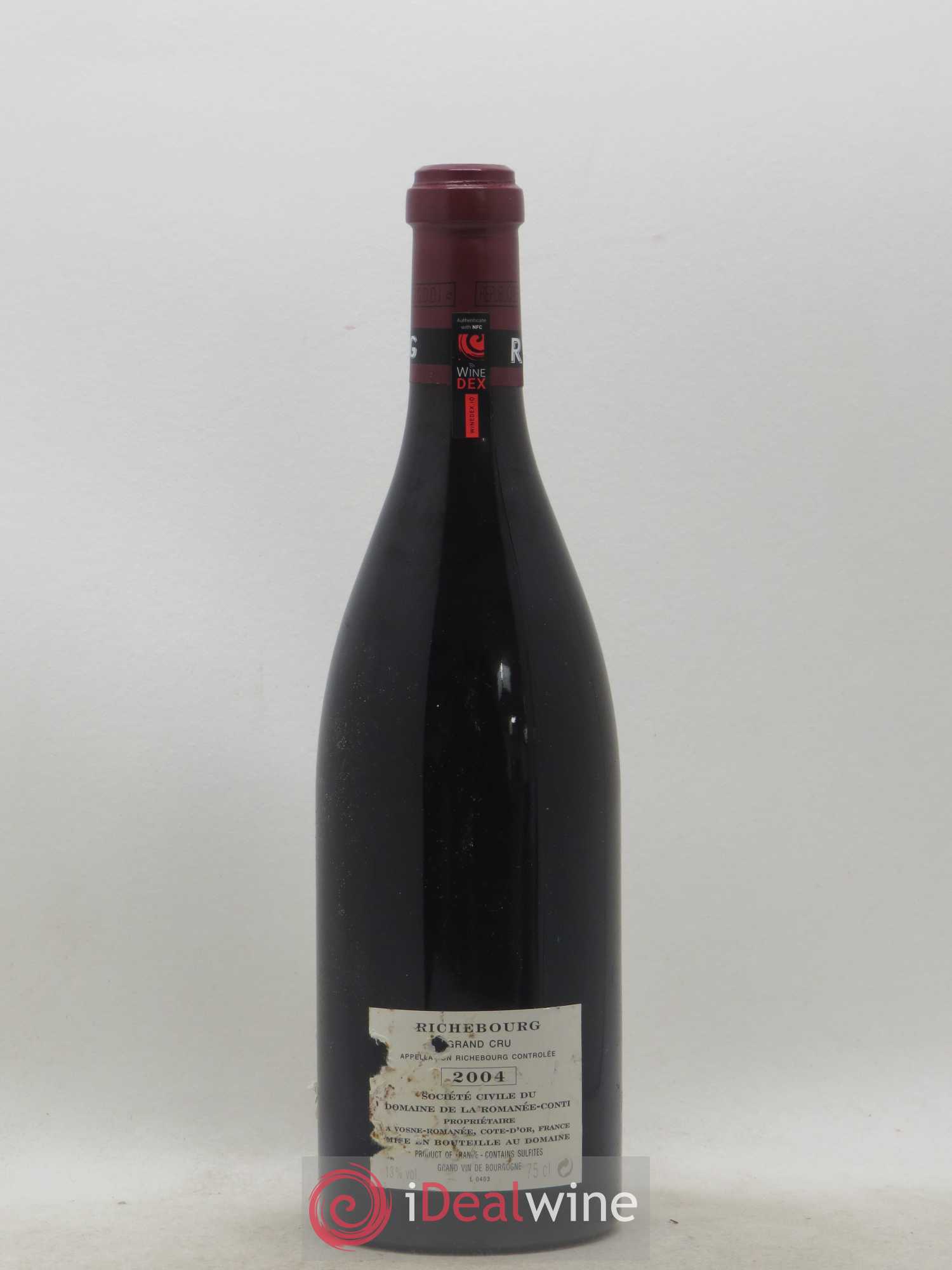 Richebourg Grand Cru Domaine de la Romanée-Conti 2004 - Lot de 1 bouteille - 1