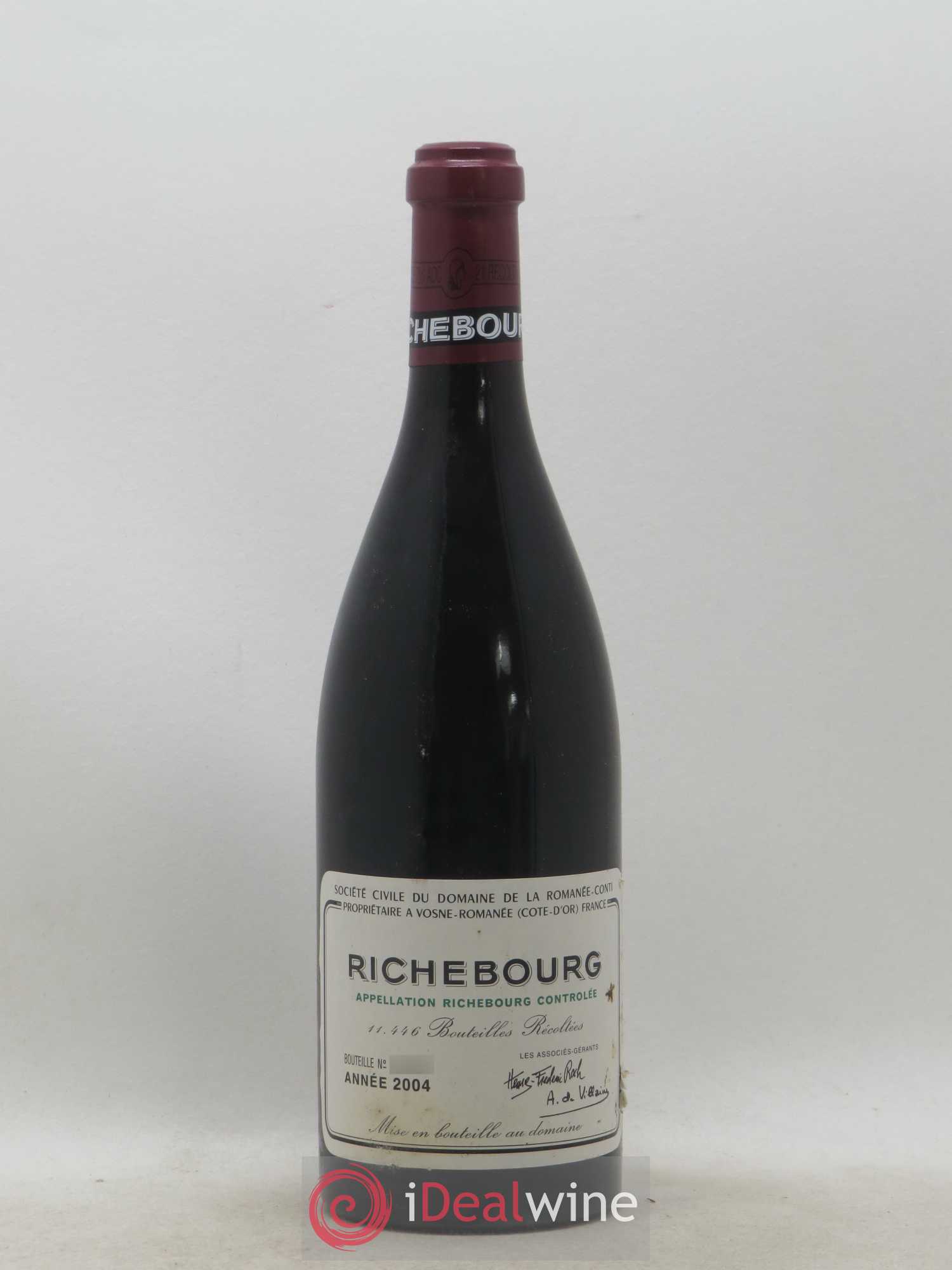 Richebourg Grand Cru Domaine de la Romanée-Conti 2004 - Lot de 1 bouteille - 0