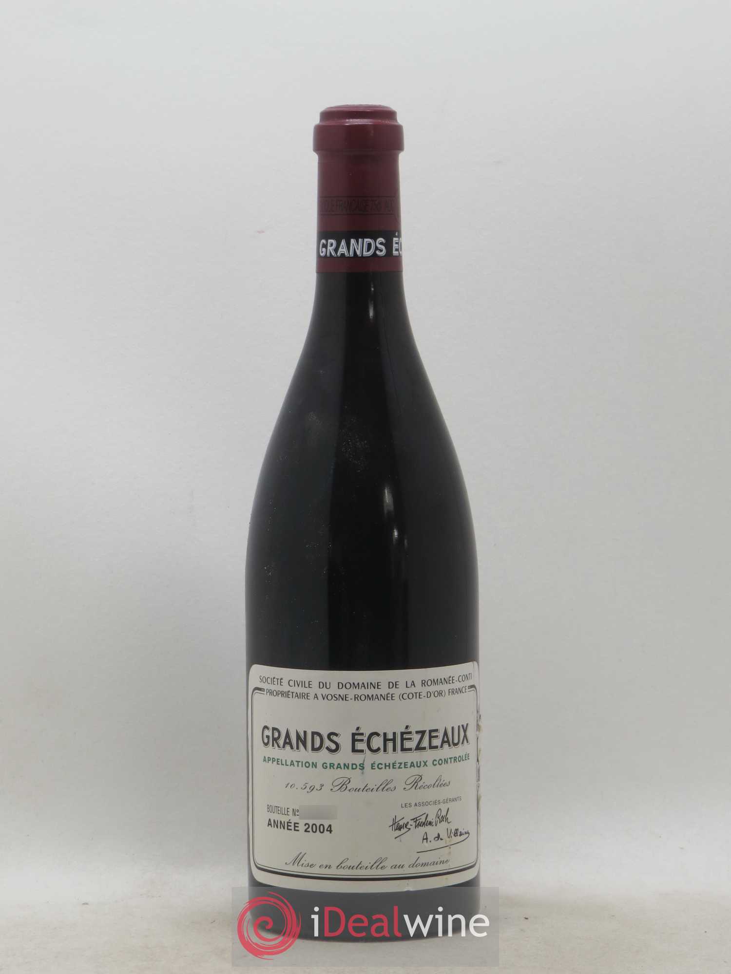 Grands-Echezeaux Grand Cru Domaine de la Romanée-Conti 2004 - Lot de 1 bouteille - 0