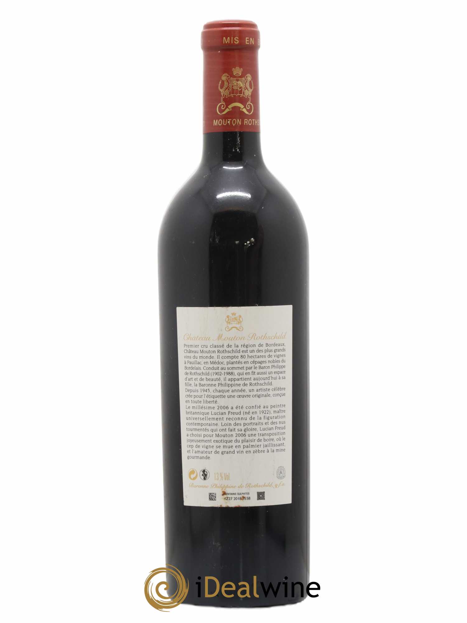 Château Mouton Rothschild 1er Grand Cru Classé 2006 - Lot de 1 bouteille - 1