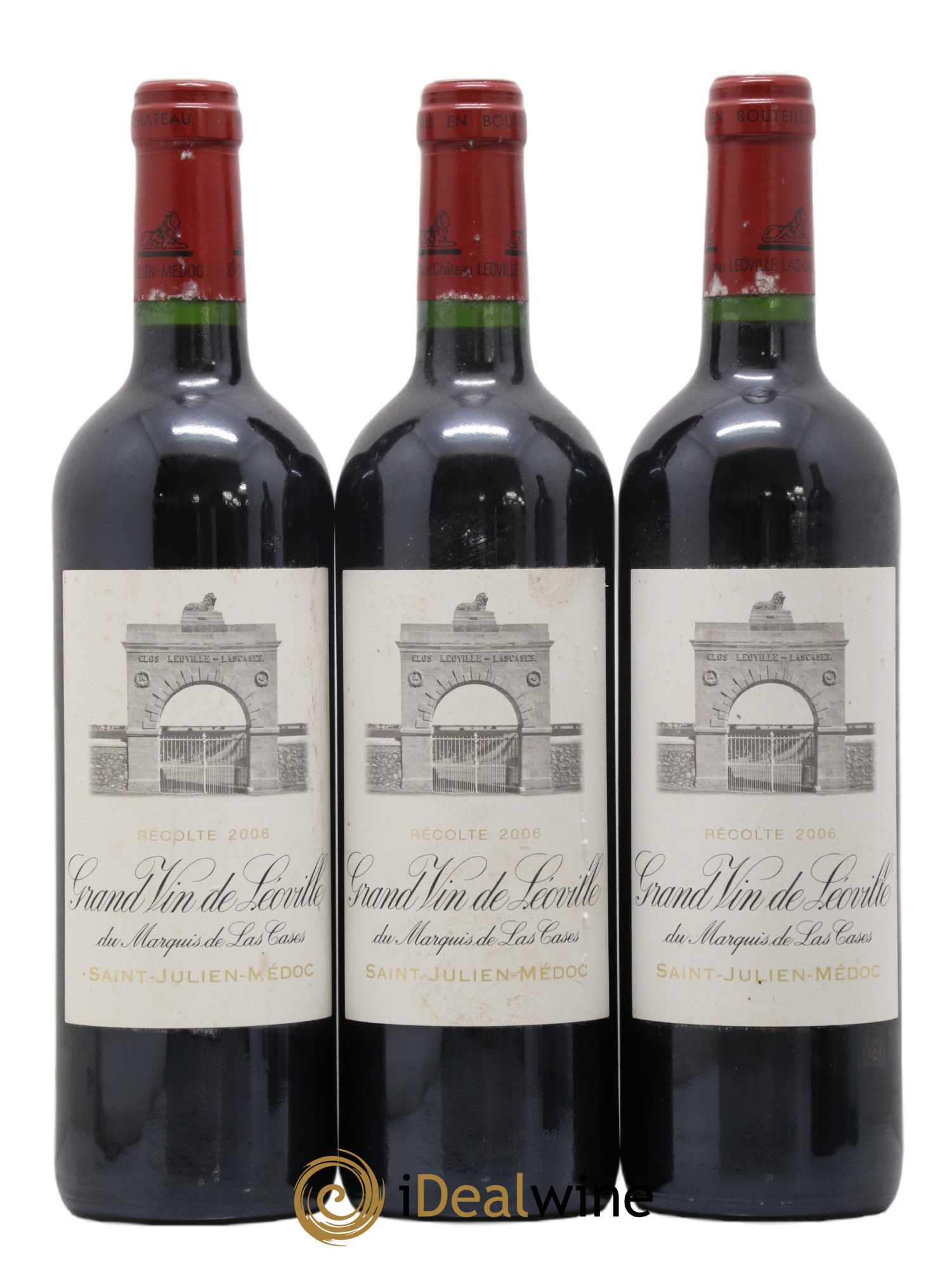 Château Léoville Las Cases 2ème Grand Cru Classé 2006 - Lot de 3 bouteilles - 0