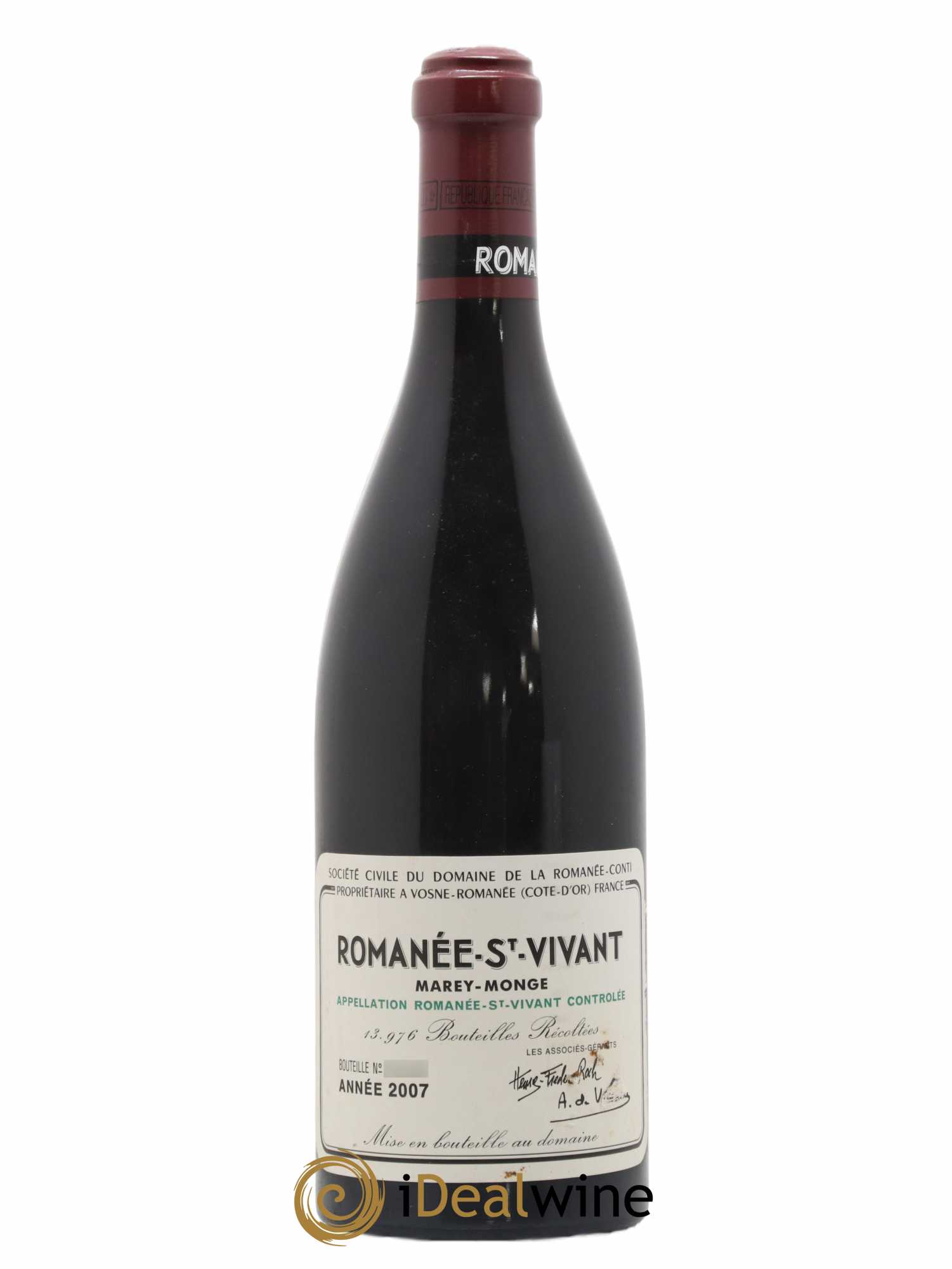 Romanée-Saint-Vivant Grand Cru Domaine de la Romanée-Conti 2007 - Lot de 1 bouteille - 0