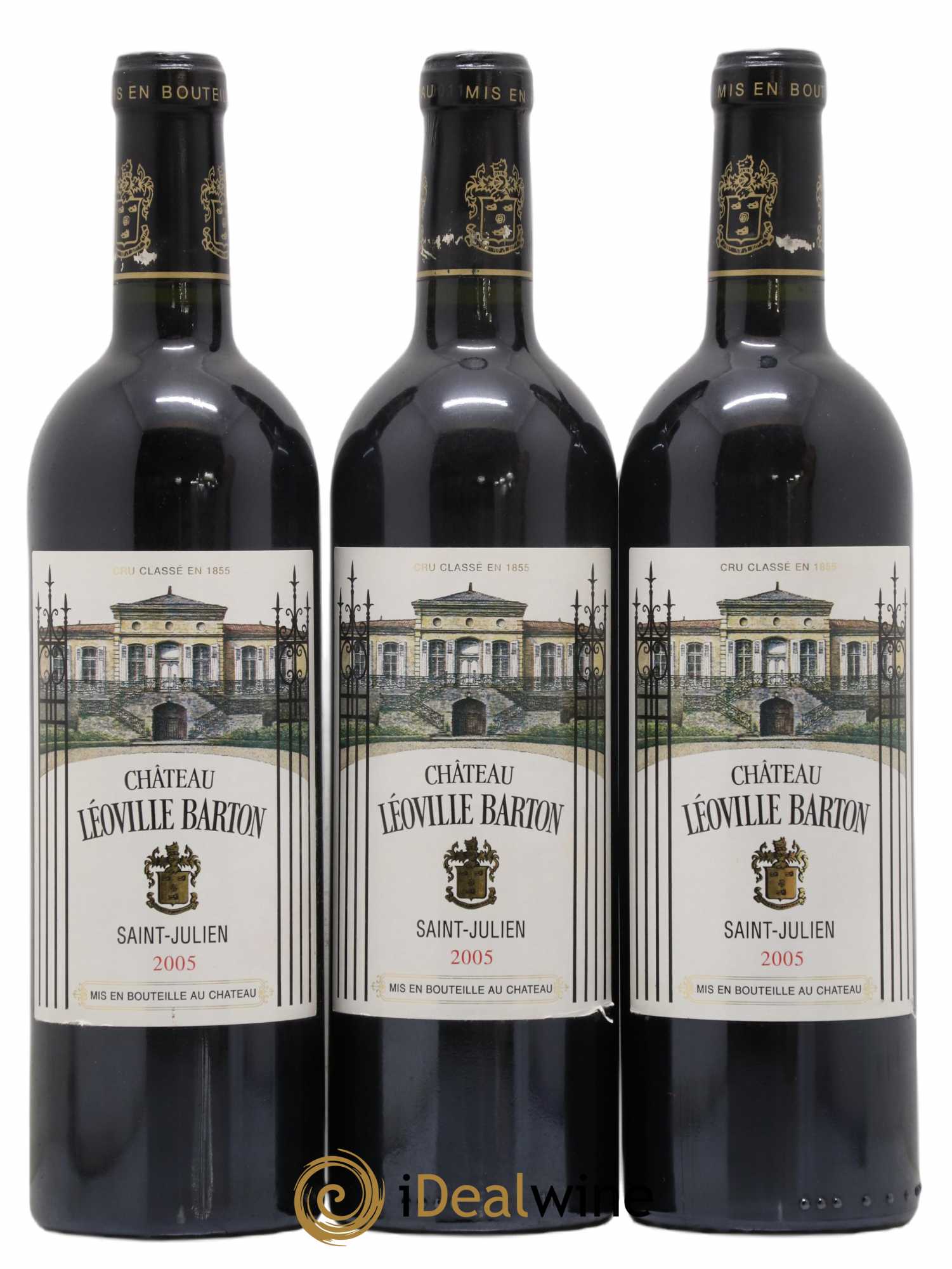 Château Léoville Barton 2ème Grand Cru Classé 2005 - Lot de 3 bouteilles - 0