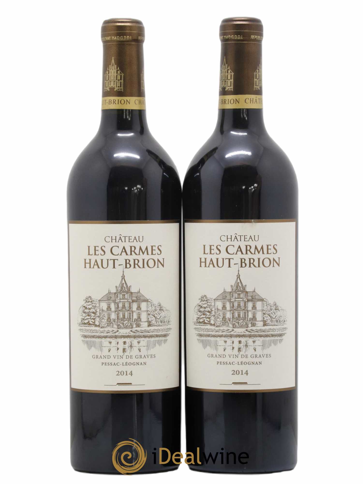 Château Les Carmes Haut-Brion 2014 - Lot de 2 bouteilles - 0