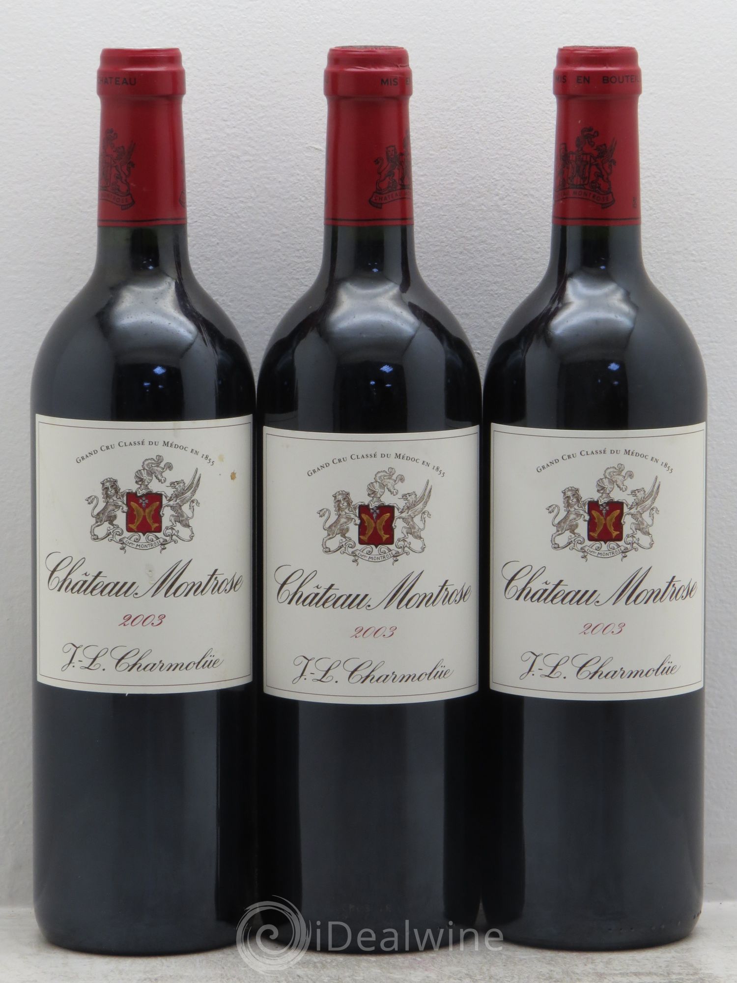 Château Montrose 2ème Grand Cru Classé 2003 - Lot de 3 bouteilles - 0