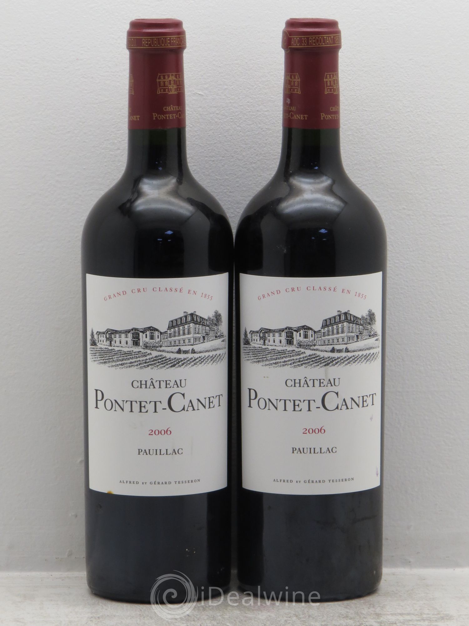 Château Pontet Canet 5ème Grand Cru Classé 2006 - Lot de 2 bouteilles - 0