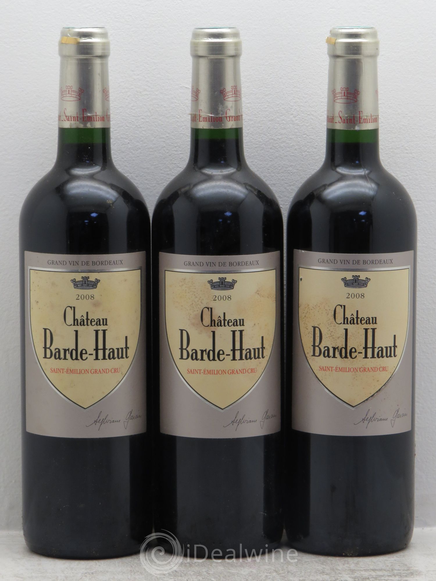 Château Barde Haut Grand Cru Classé 2008 - Lot de 3 bouteilles - 0
