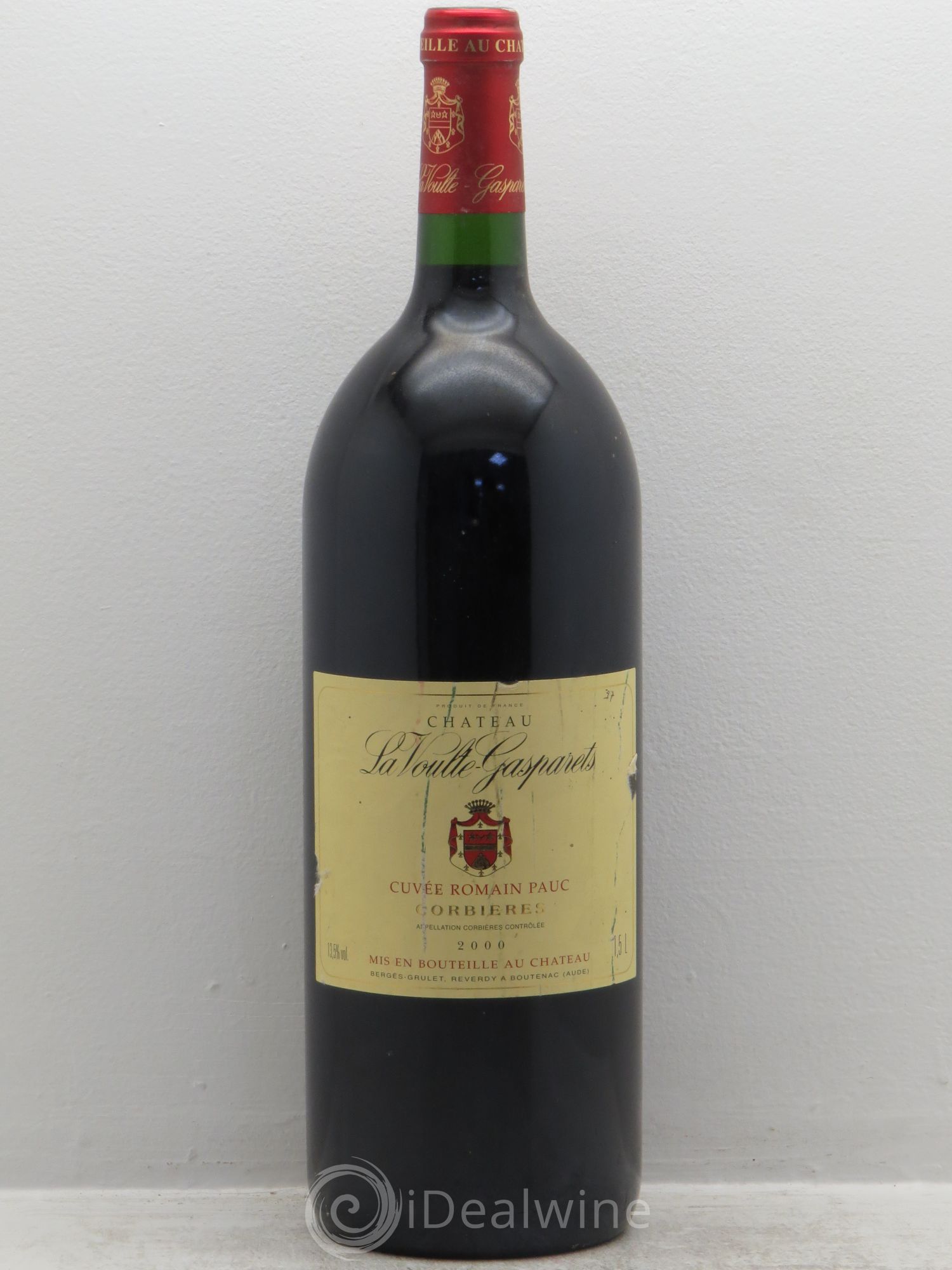 Corbières Boutenac La Voulte-Gasparets Cuvée Romain Pauc Patrick Reverdy 2000 - Lot de 1 magnum - 0