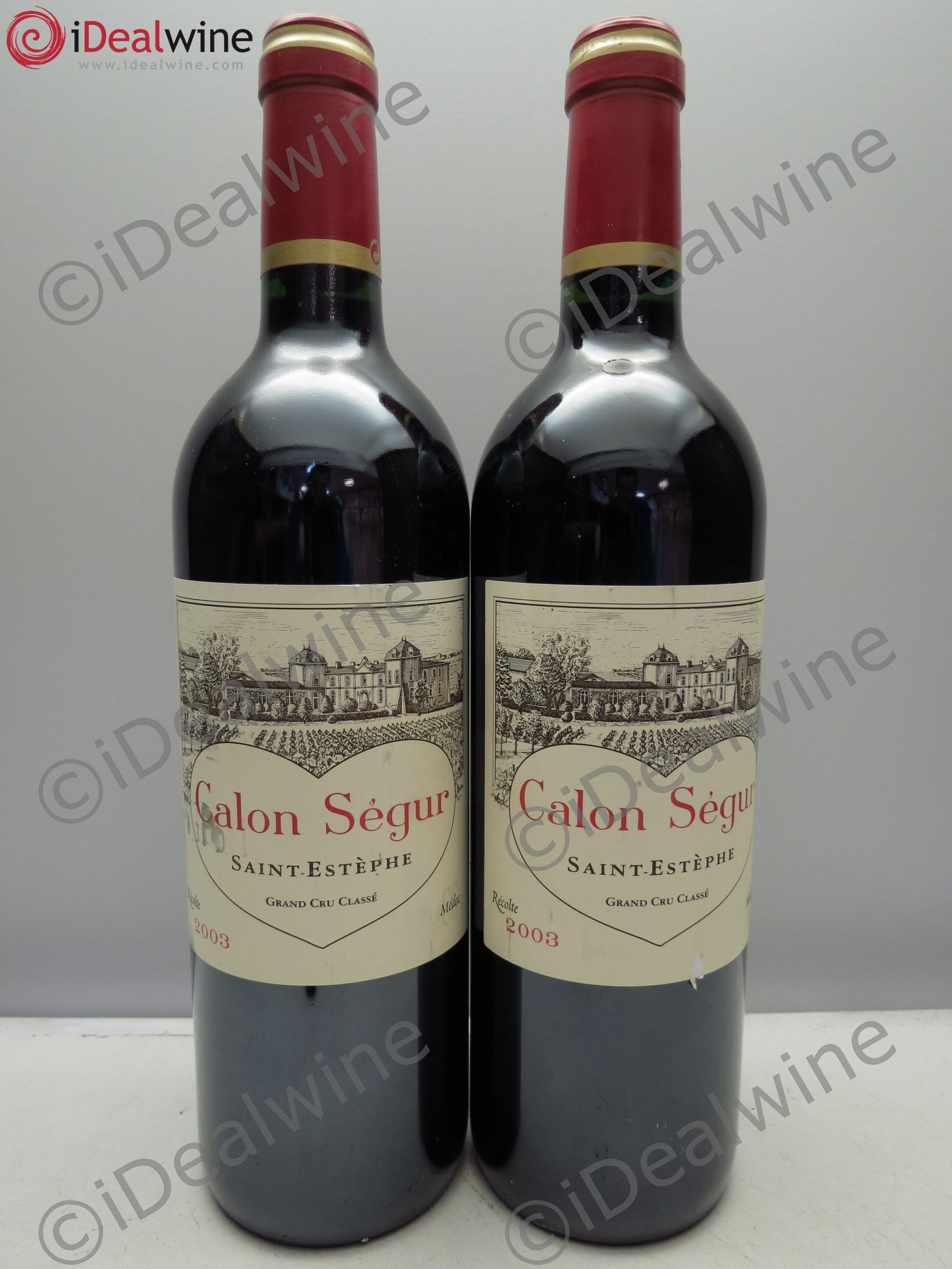 Château Calon Ségur 3ème Grand Cru Classé 2003 - Lot de 2 bouteilles - 0