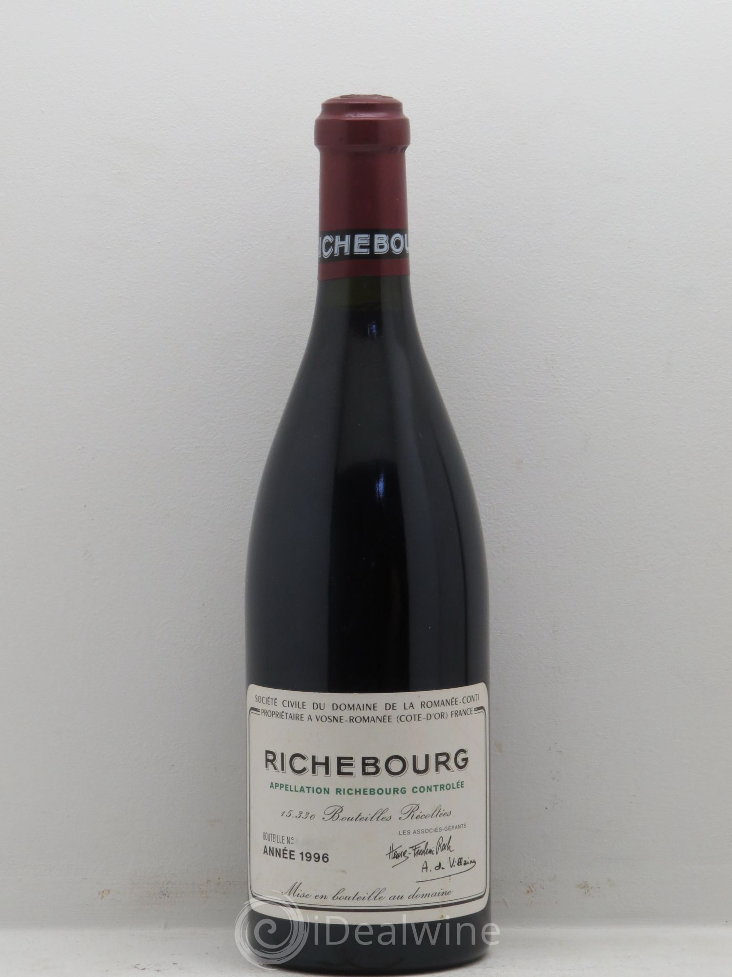 Richebourg Grand Cru Domaine de la Romanée-Conti 1996 - Lot de 1 bouteille - 0