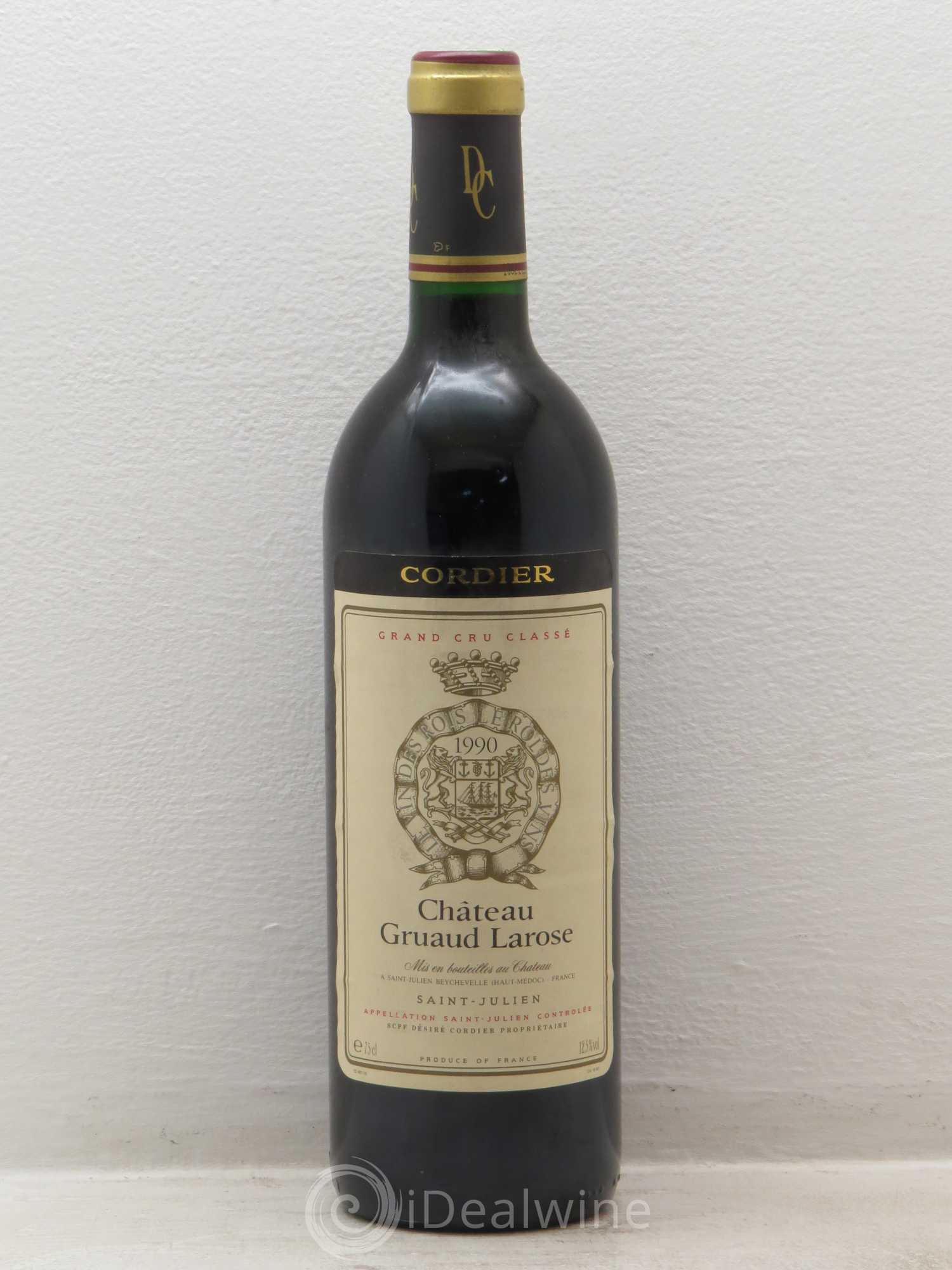 Château Gruaud Larose 2ème Grand Cru Classé 1990 - Lot de 1 bouteille - 0
