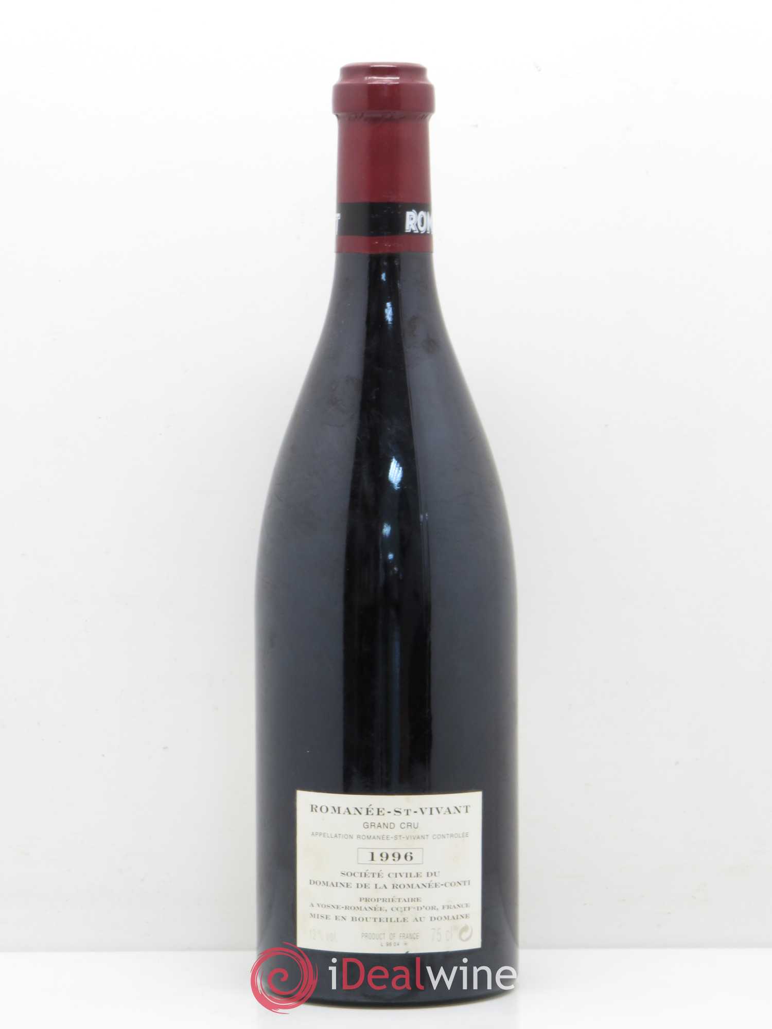 Romanée-Saint-Vivant Grand Cru Domaine de la Romanée-Conti 1996 - Lot de 1 bouteille - 1