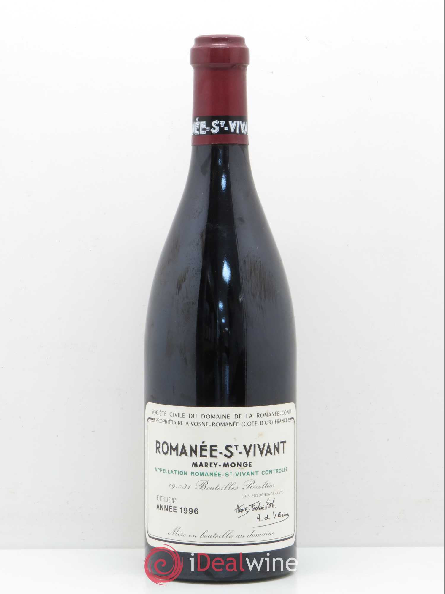 Romanée-Saint-Vivant Grand Cru Domaine de la Romanée-Conti 1996 - Lot de 1 bouteille - 0