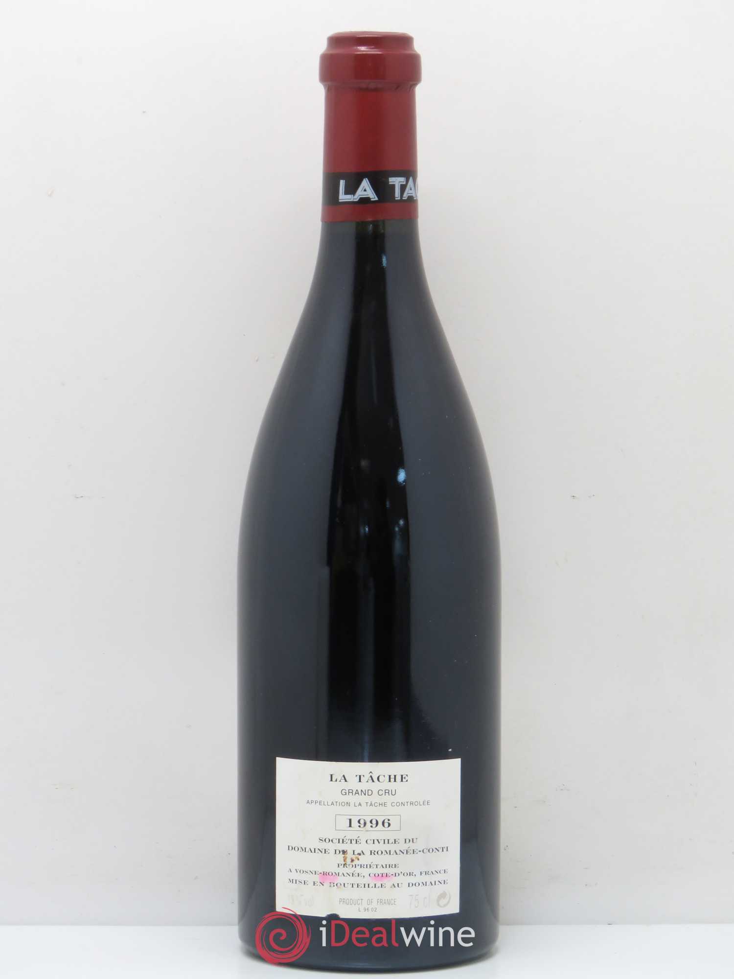 La Tâche Grand Cru Domaine de la Romanée-Conti 1996 - Lot de 1 bouteille - 1