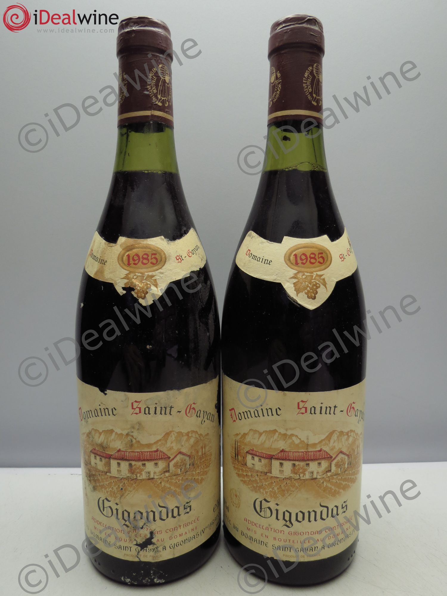 Gigondas 1985 - Lot de 2 bouteilles - 0