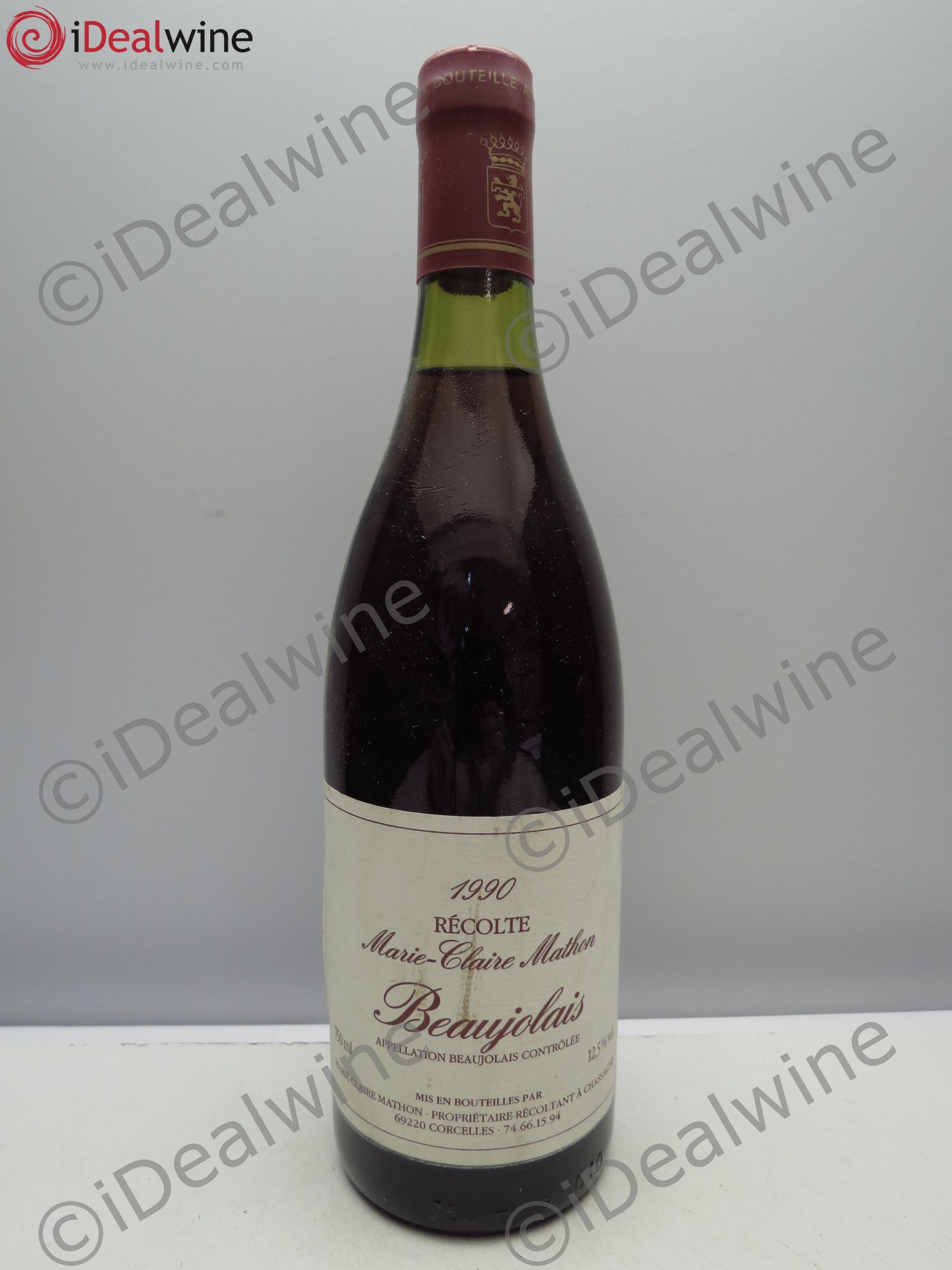Beaujolais Domaine Marie Claire Mathon 1990 - Posten von 1 Flasche - 0