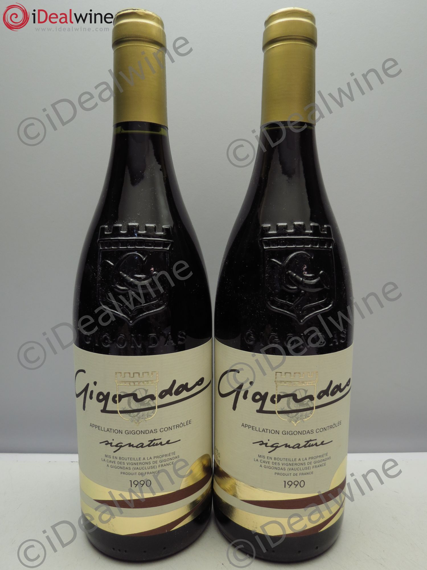 Gigondas La Cave Signature 1990 - Lot de 2 bouteilles - 0
