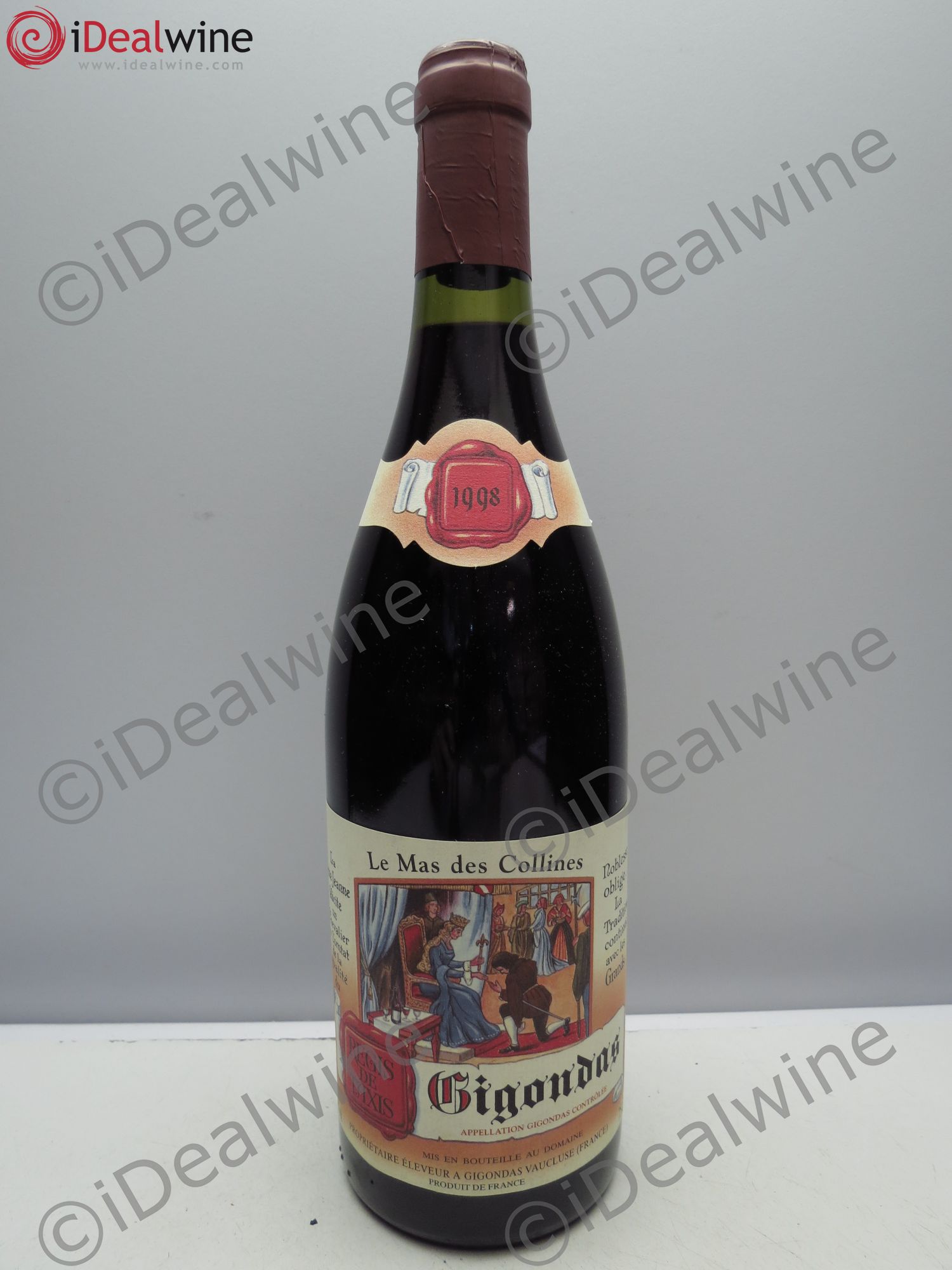 Gigondas Le Mas Des Collines Regis de Taxis 1998 - Posten von 1 Flasche - 0