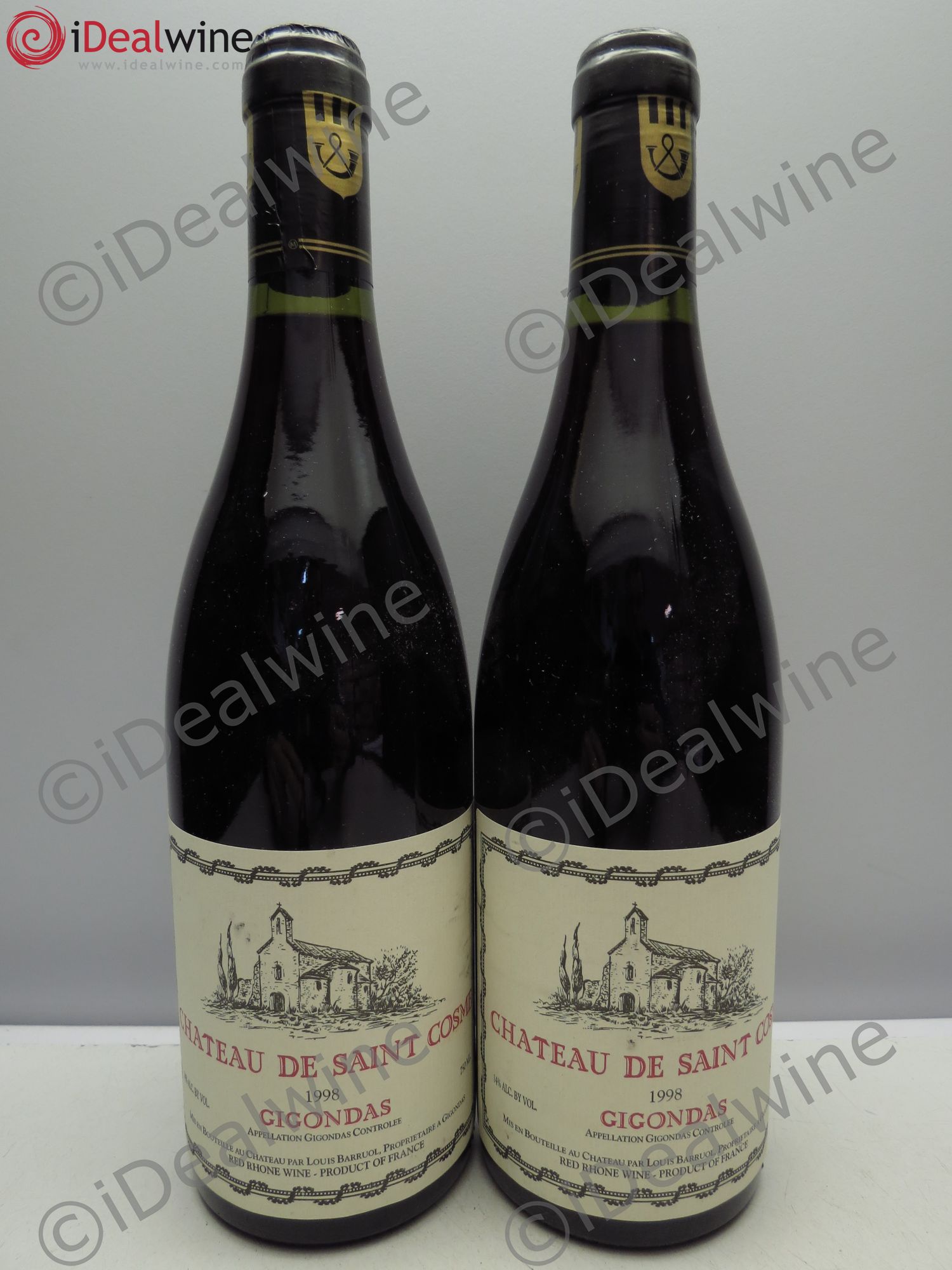 Gigondas Saint Cosme 1998 - Posten von 2 Flaschen - 0