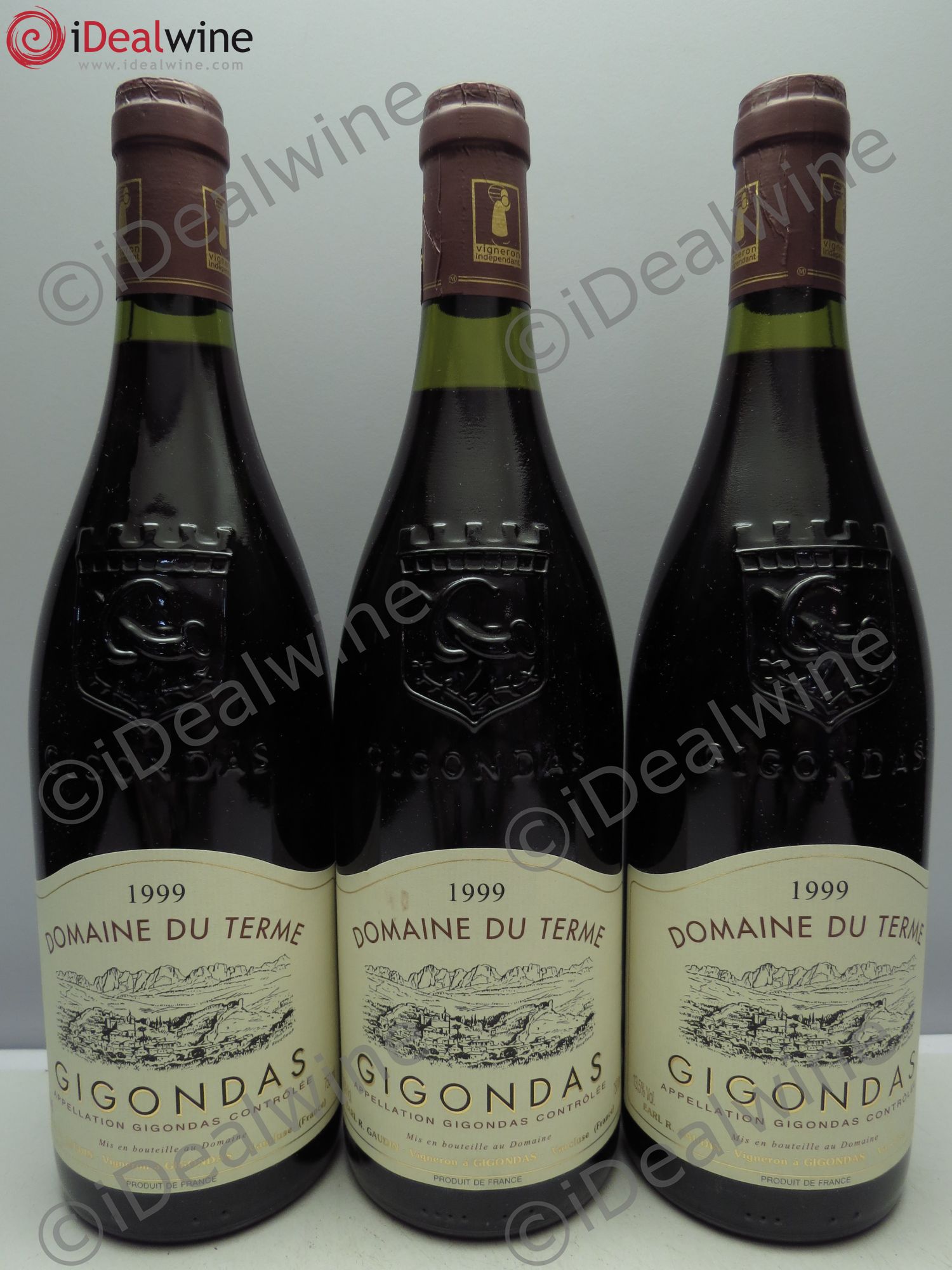 Gigondas 1999 - Lot de 3 bouteilles - 0