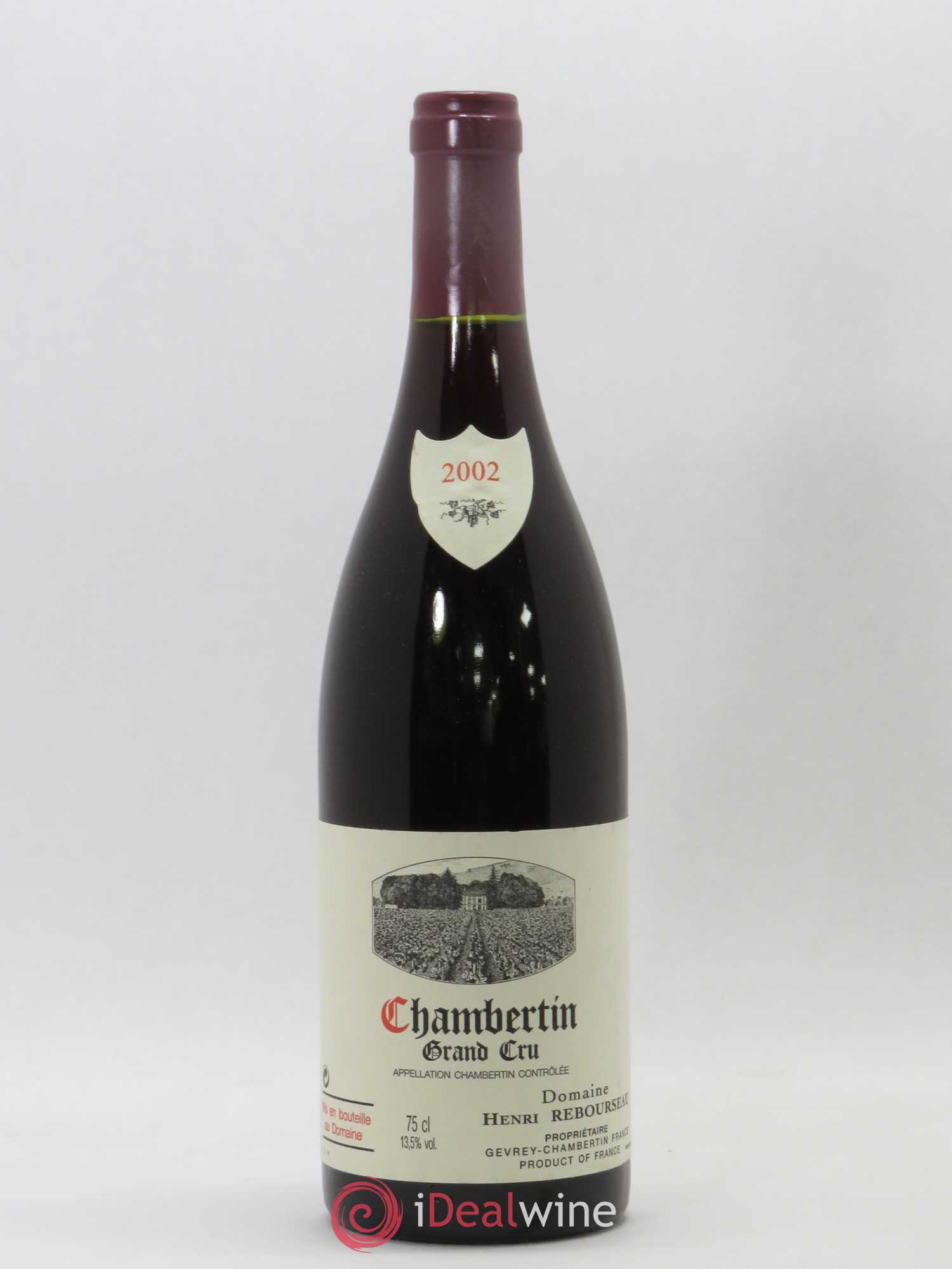 Chambertin Grand Cru Henri Rebourseau 2002 - Lot de 1 bouteille - 0