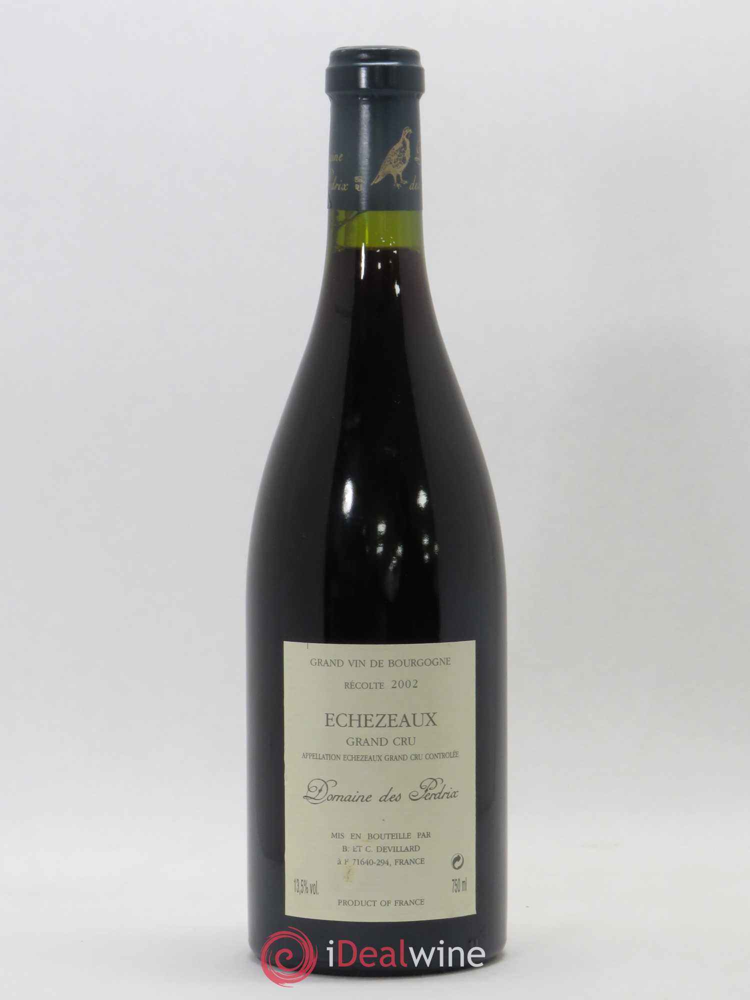 Echezeaux Grand Cru Perdrix (Domaine des) 2002 - Lot de 1 bouteille - 1