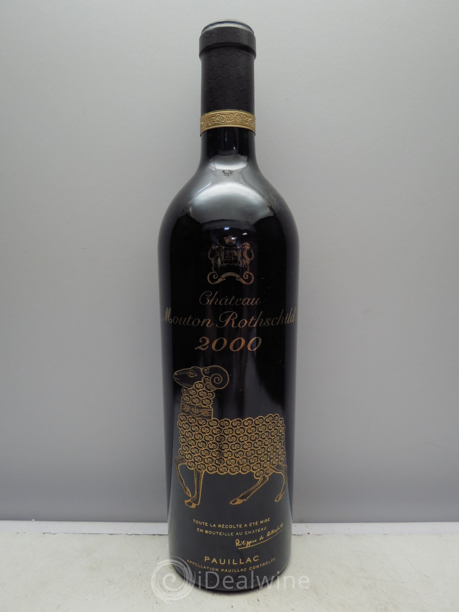 Château Mouton Rothschild 1er Grand Cru Classé 2000 - Lot de 1 bouteille - 0