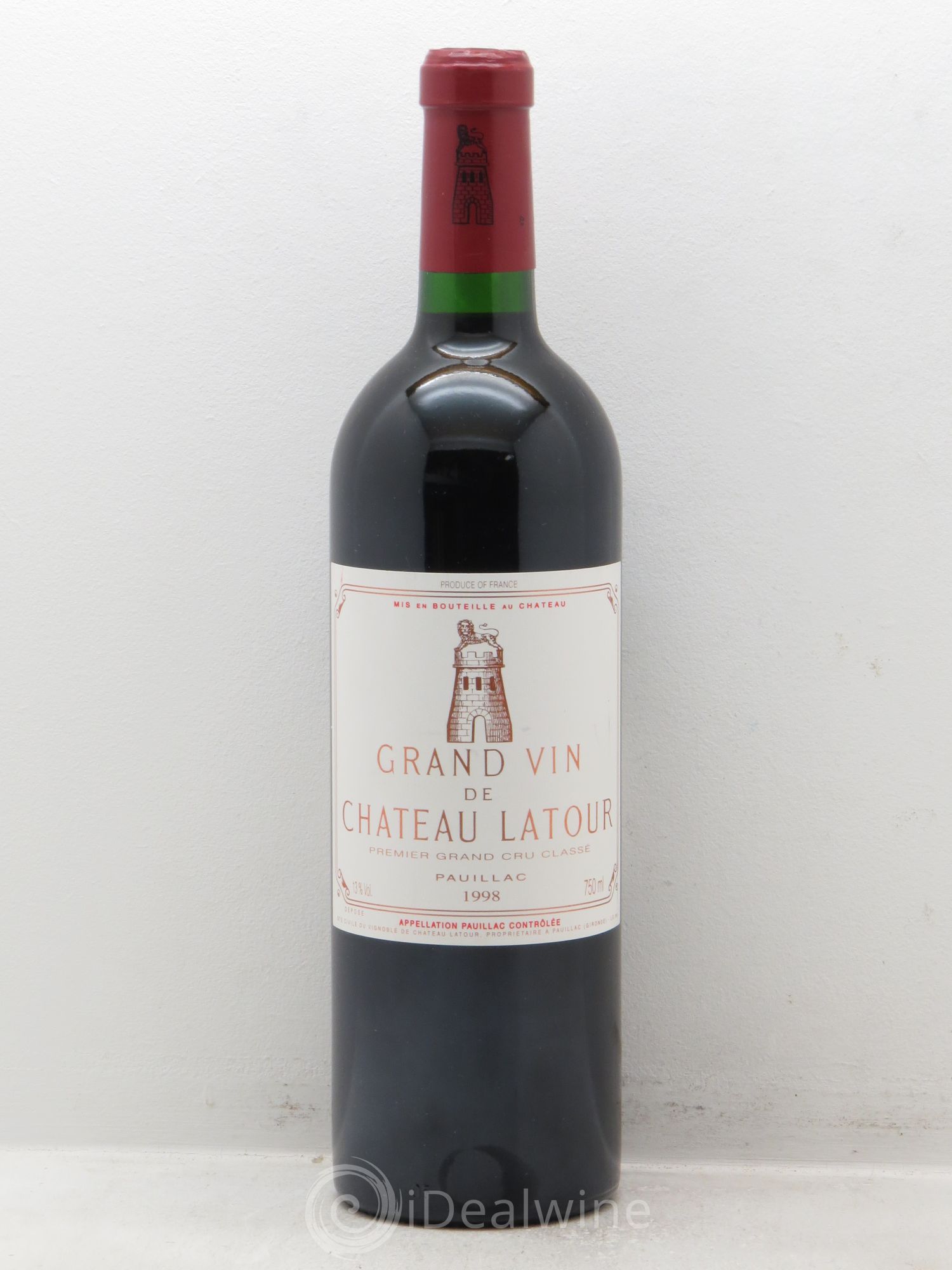 Château Latour 1er Grand Cru Classé 1998 - Lot de 1 bouteille - 0