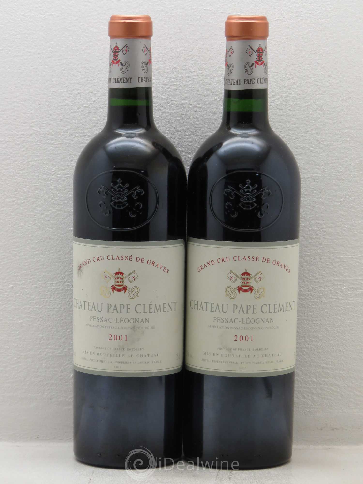 Château Pape Clément Cru Classé de Graves 2001 - Lot de 2 bouteilles - 0