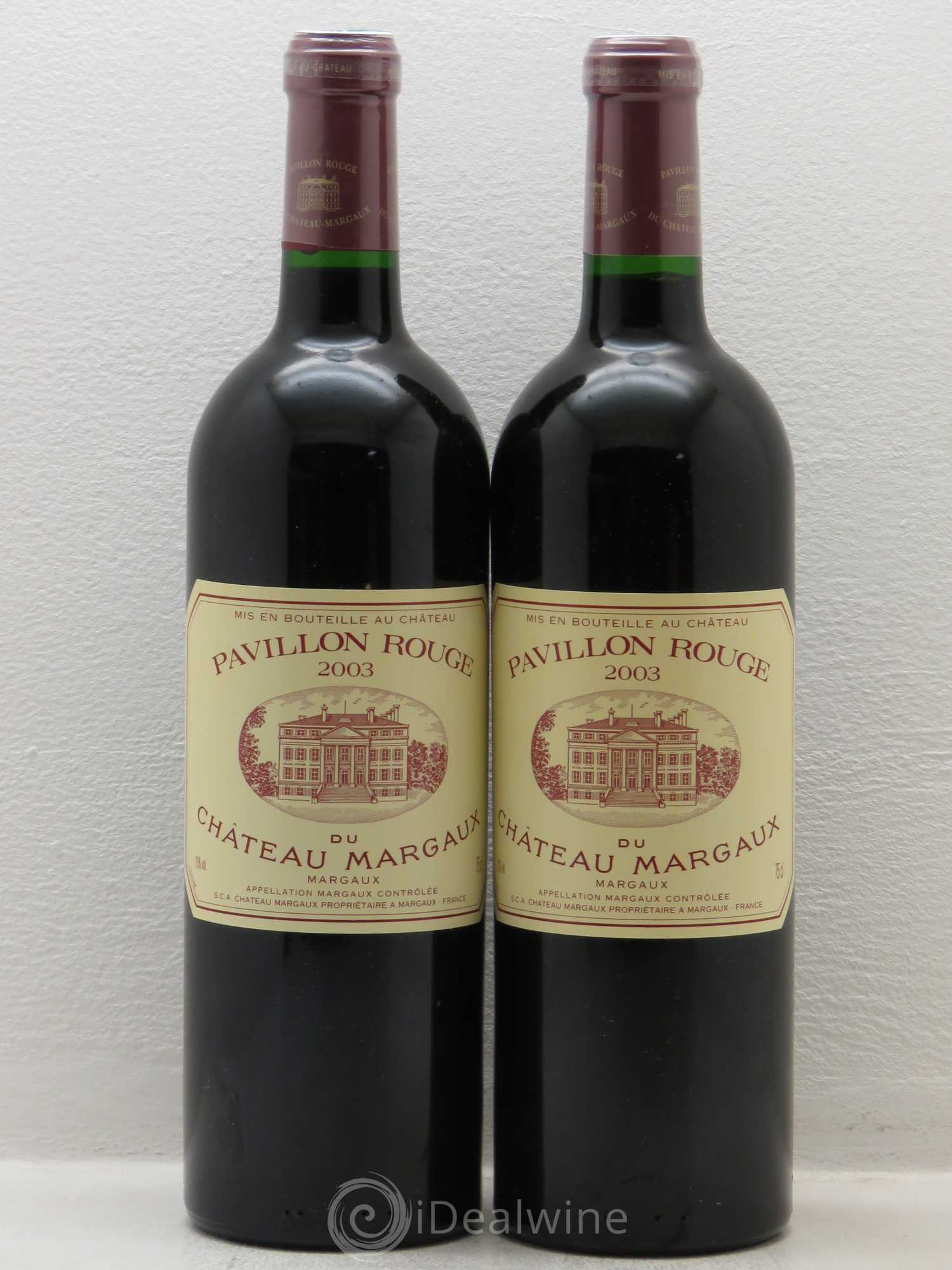 Pavillon Rouge du Château Margaux Second Vin 2003 - Lot de 2 bouteilles - 0