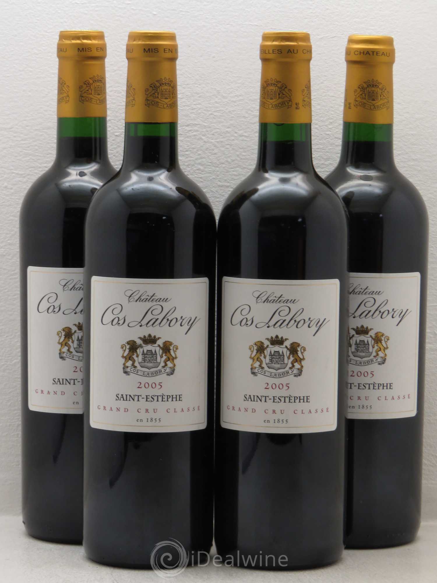 Château Cos Labory 5ème Grand Cru Classé 2005 - Lot de 4 bouteilles - 0