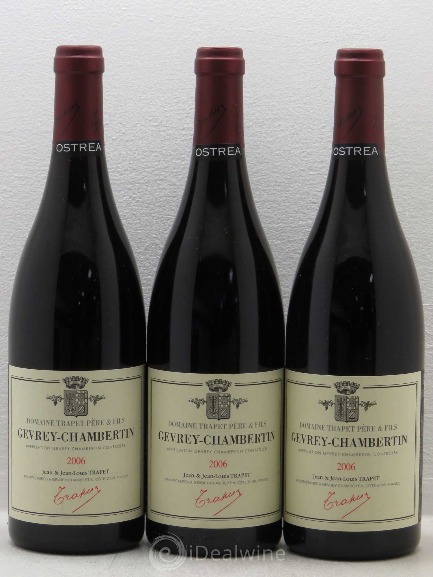 Gevrey-Chambertin Ostrea Domaine Trapet 2006 - Lot de 3 bouteilles - 0