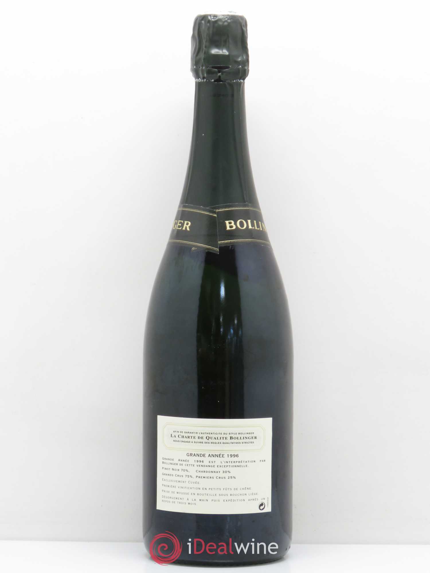 La Grande Année Brut Bollinger 1996 - Lot de 1 bouteille - 1