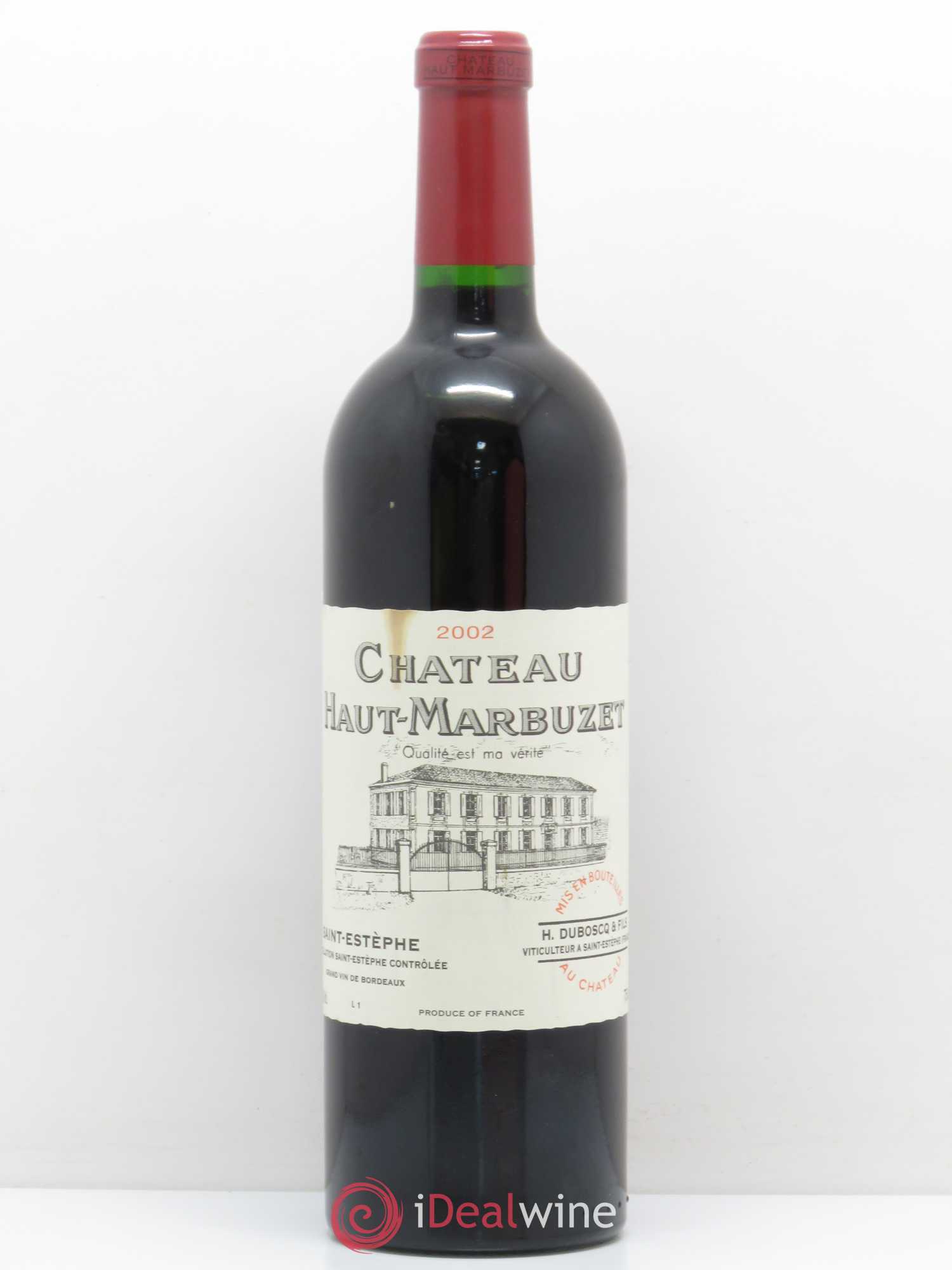 Château Haut Marbuzet 2002 - Lot de 1 bouteille - 0