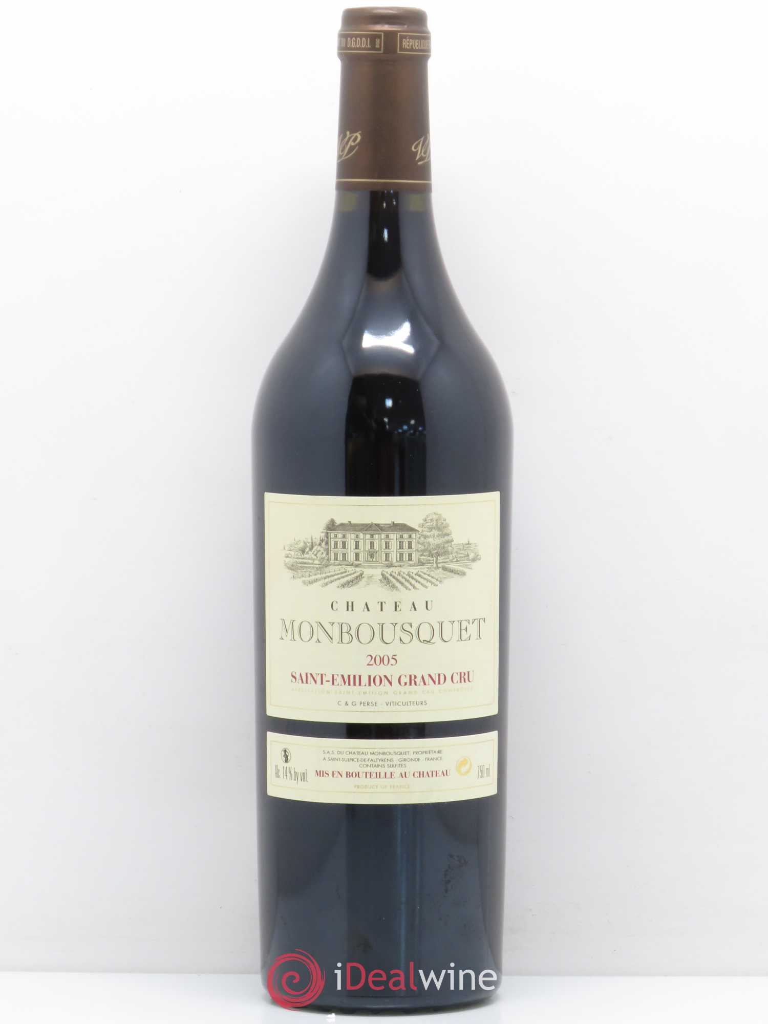 Château Monbousquet Grand Cru Classé 2005 - Lot de 1 bouteille - 0