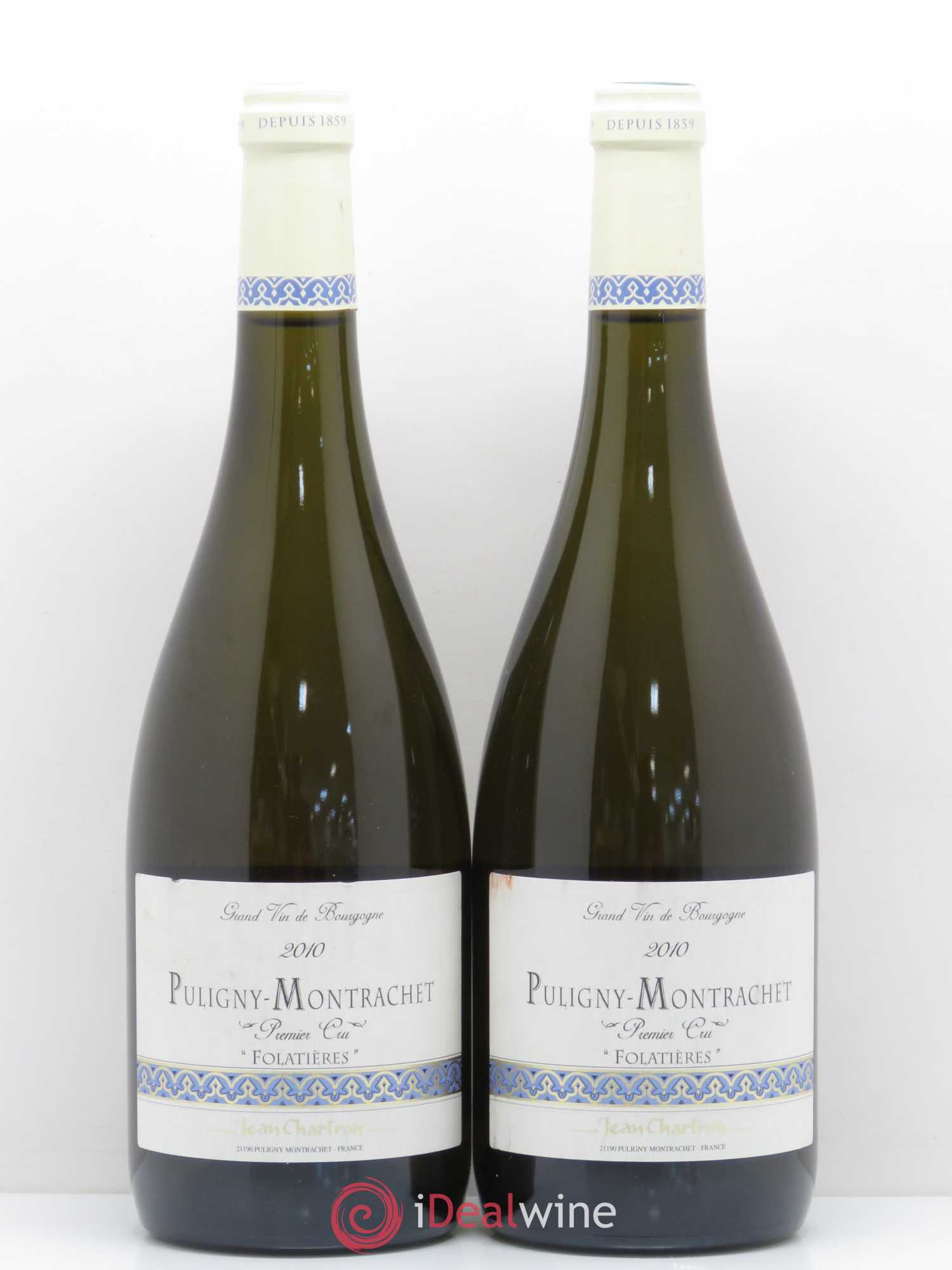 Puligny-Montrachet 1er Cru Folatières Jean Chartron (Domaine) 2010 - Lot de 2 bouteilles - 0