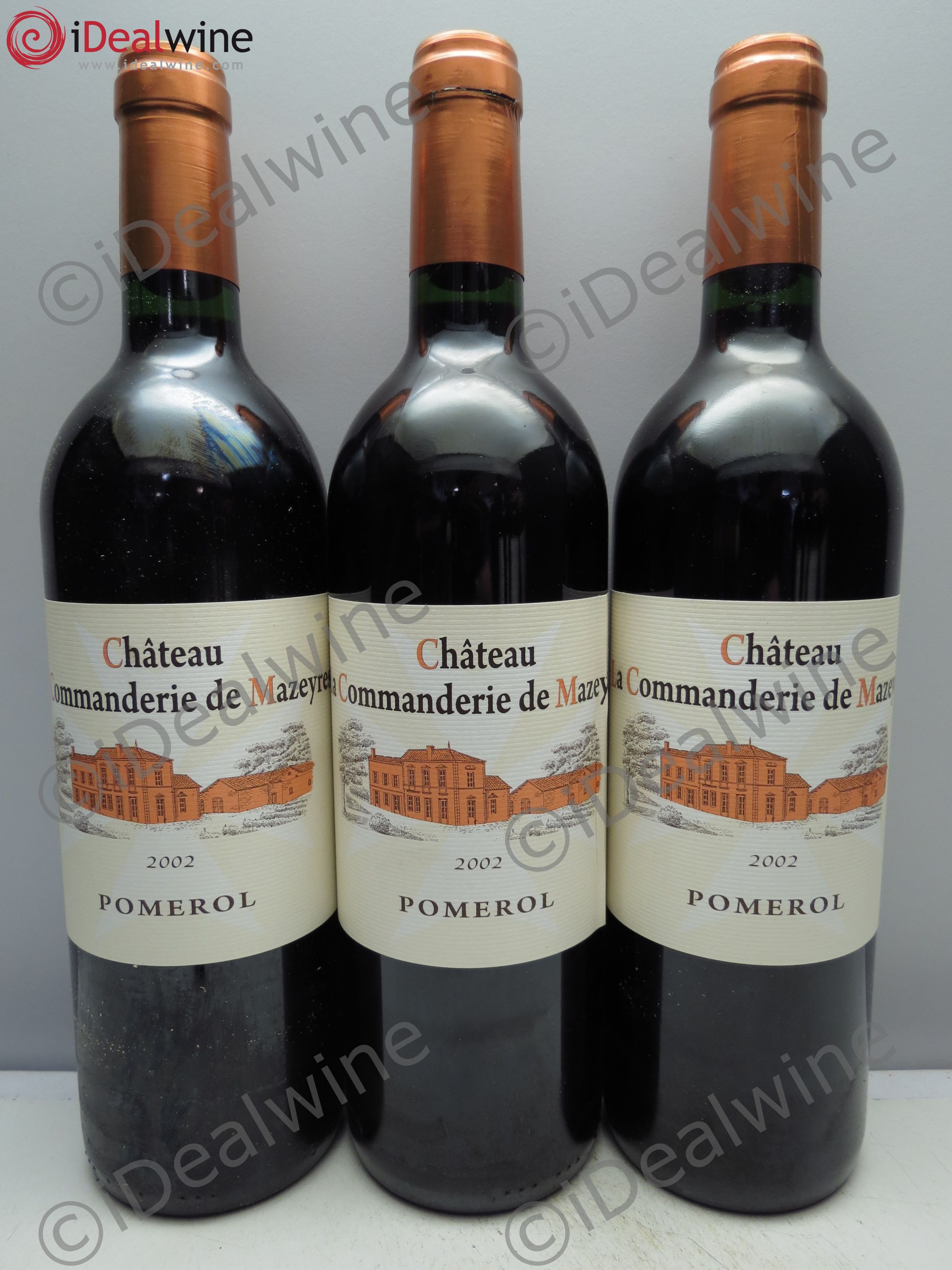 Château La Commanderie de Mazeyres 2002 - Lot de 3 bouteilles - 0
