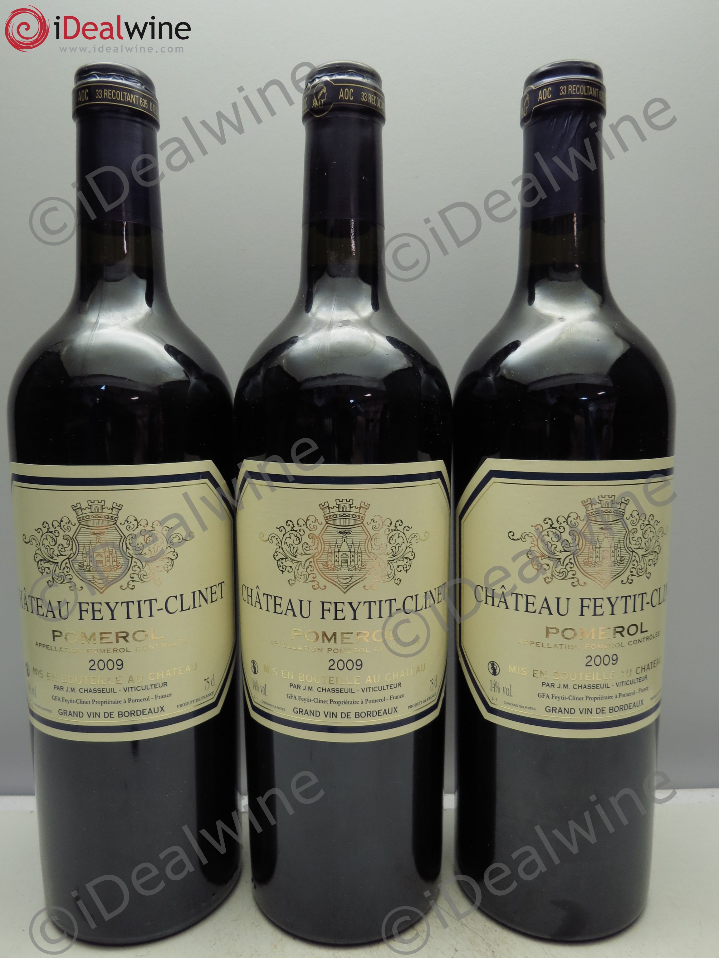 Château Feytit-Clinet 2009 - Posten von 3 Flaschen - 0