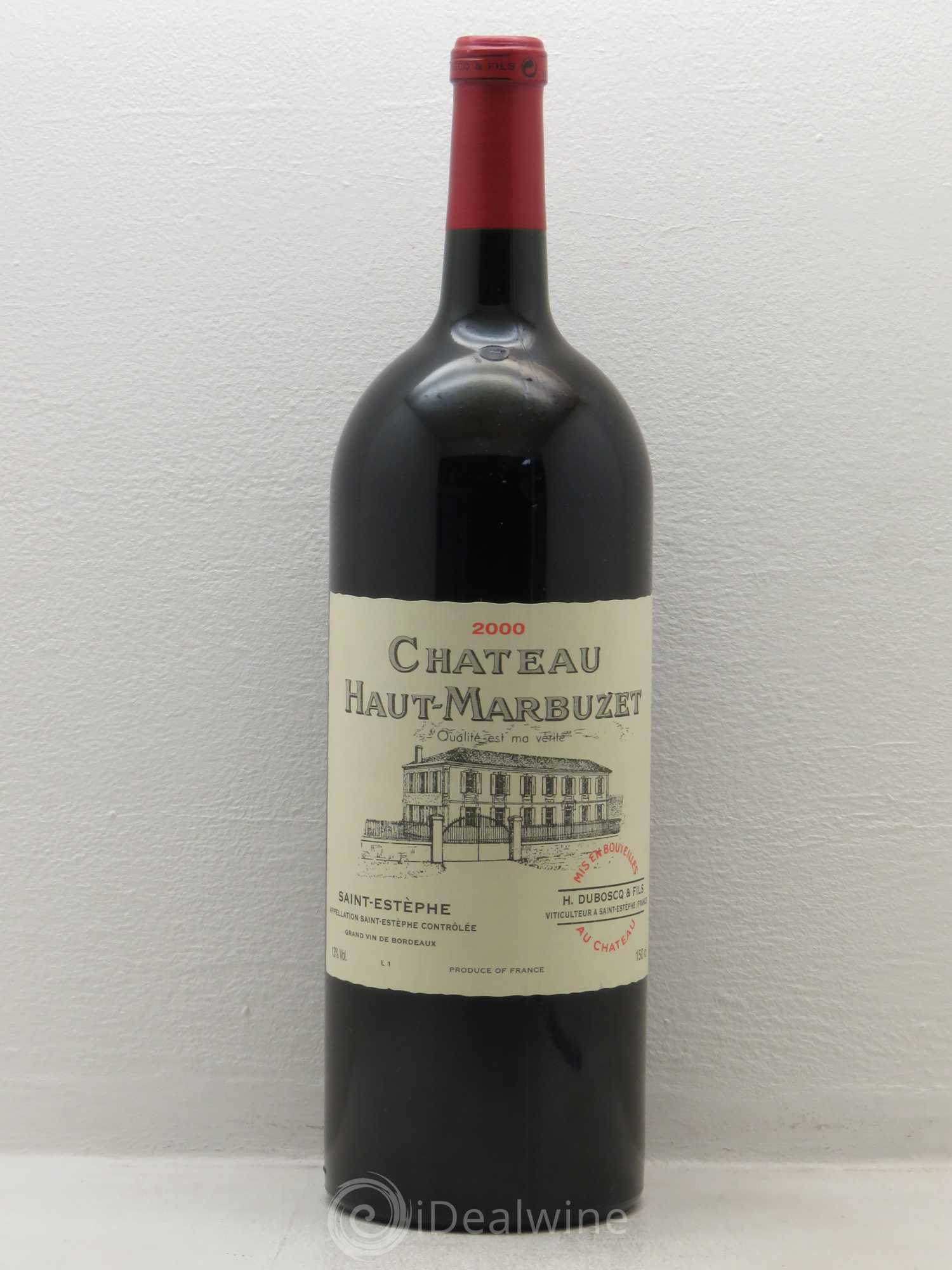 Château Haut Marbuzet 2000 - Lot de 1 magnum - 0