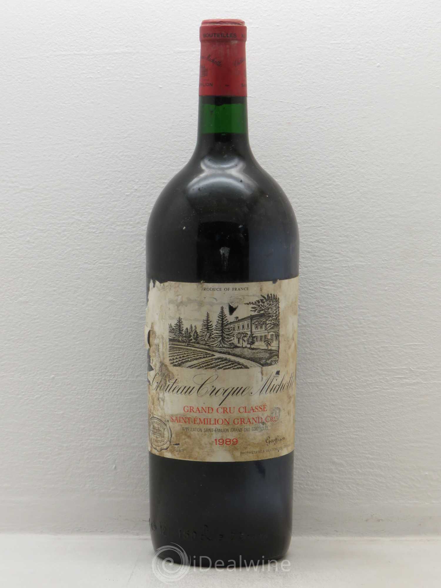 Château Croque Michotte 1989 - Lot de 1 magnum - 0
