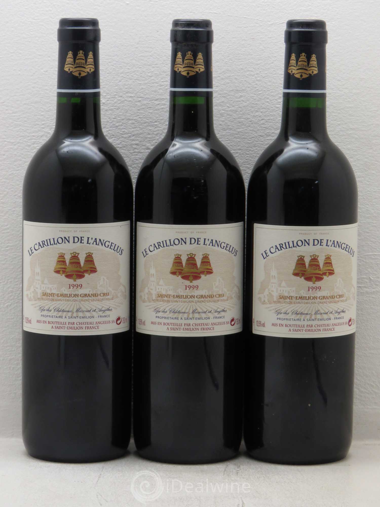 Le Carillon de l'Angélus Second Vin 1999 - Lot de 3 bouteilles - 0