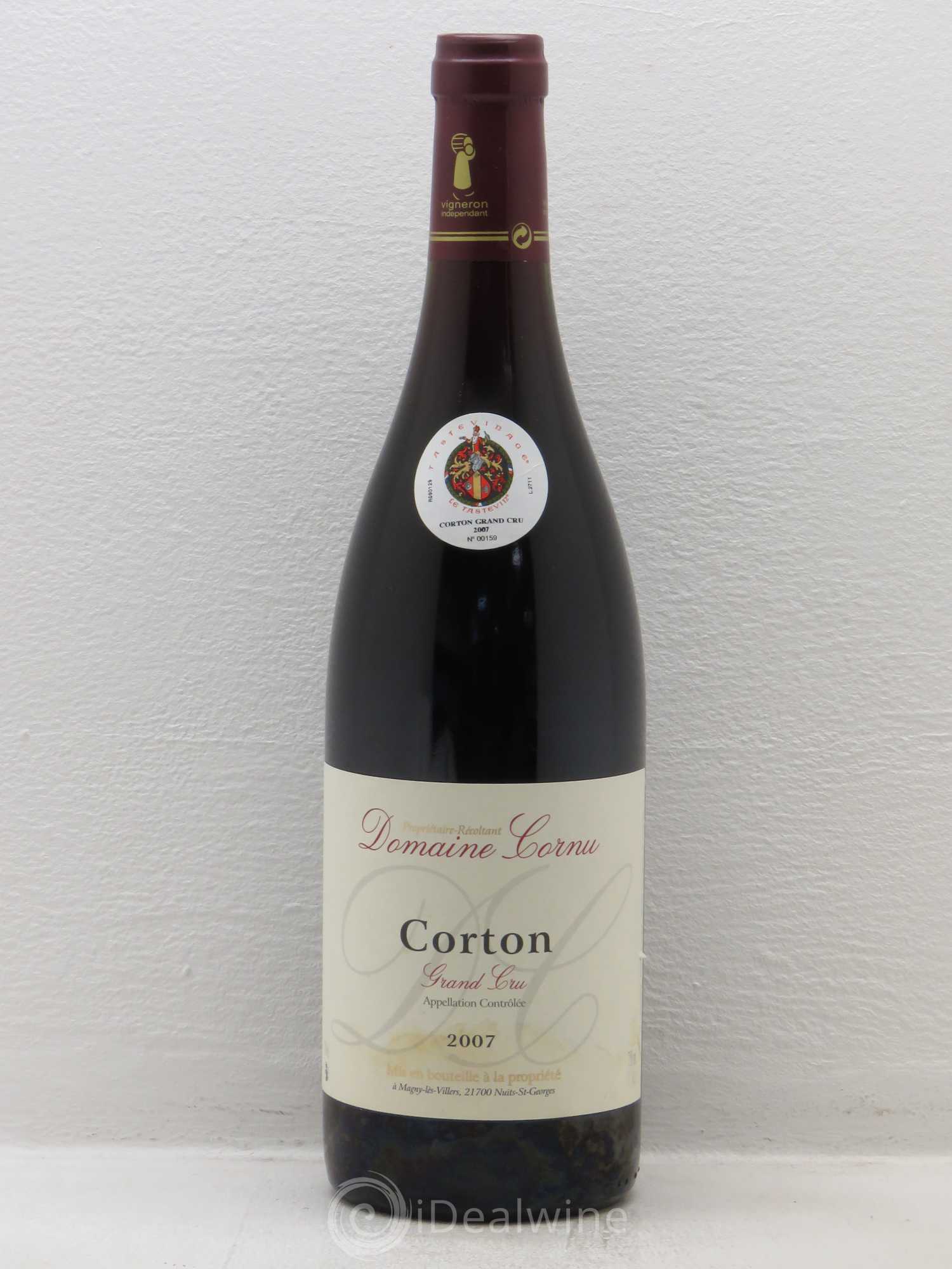 Corton Grand Cru Tastevin- Domaine Cornu 2007 - Posten von 1 Flasche - 0