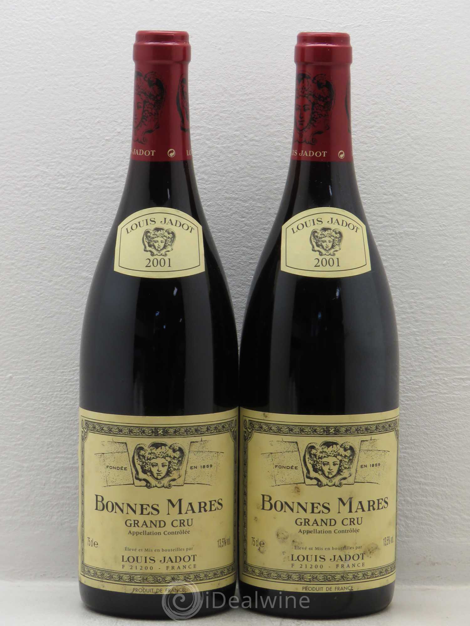 Bonnes-Mares Grand Cru Domaine Louis Jadot 2001 - Lot de 2 bouteilles - 0