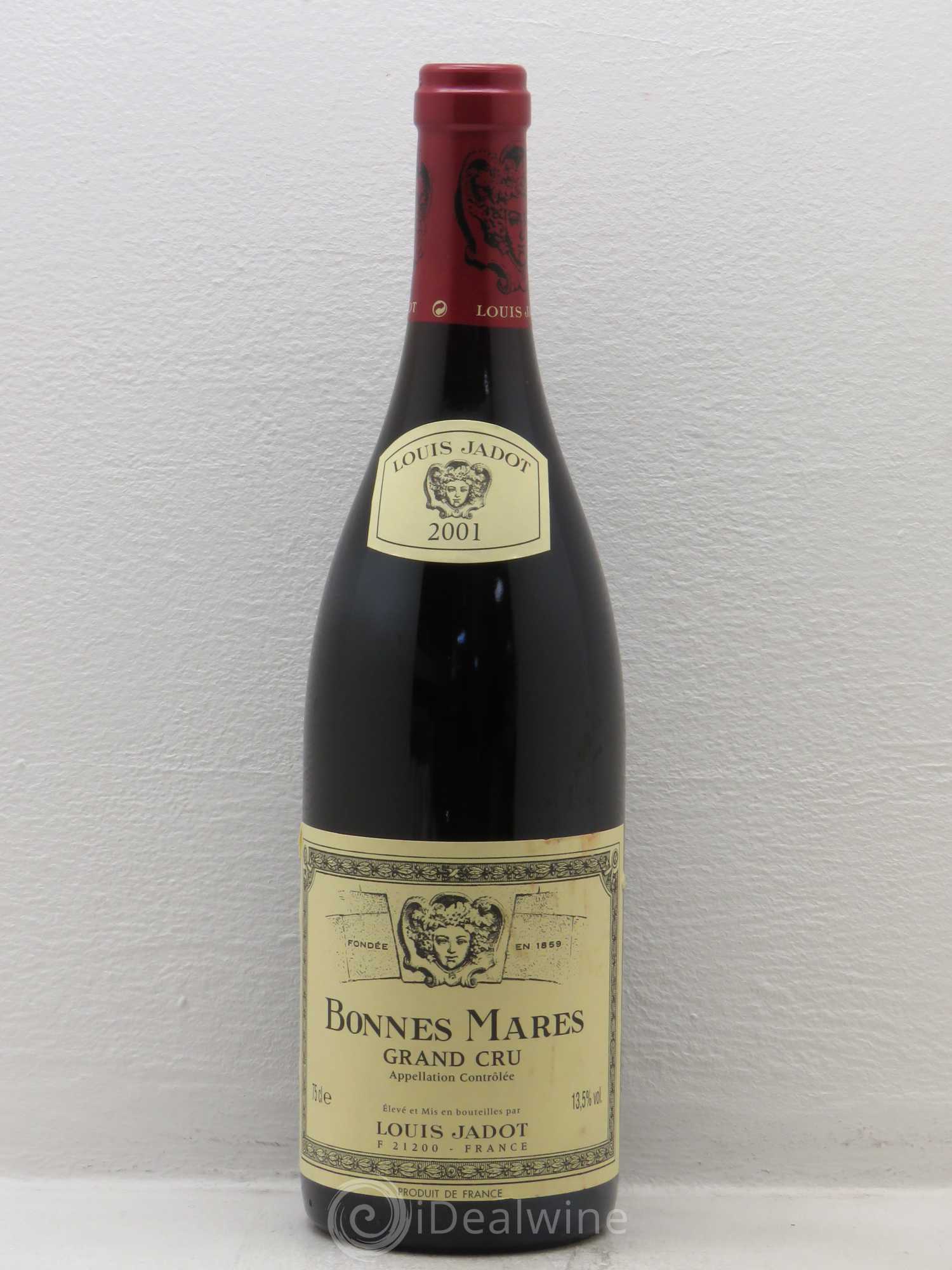 Bonnes-Mares Grand Cru Domaine Louis Jadot 2001 - Lot de 1 bouteille - 0