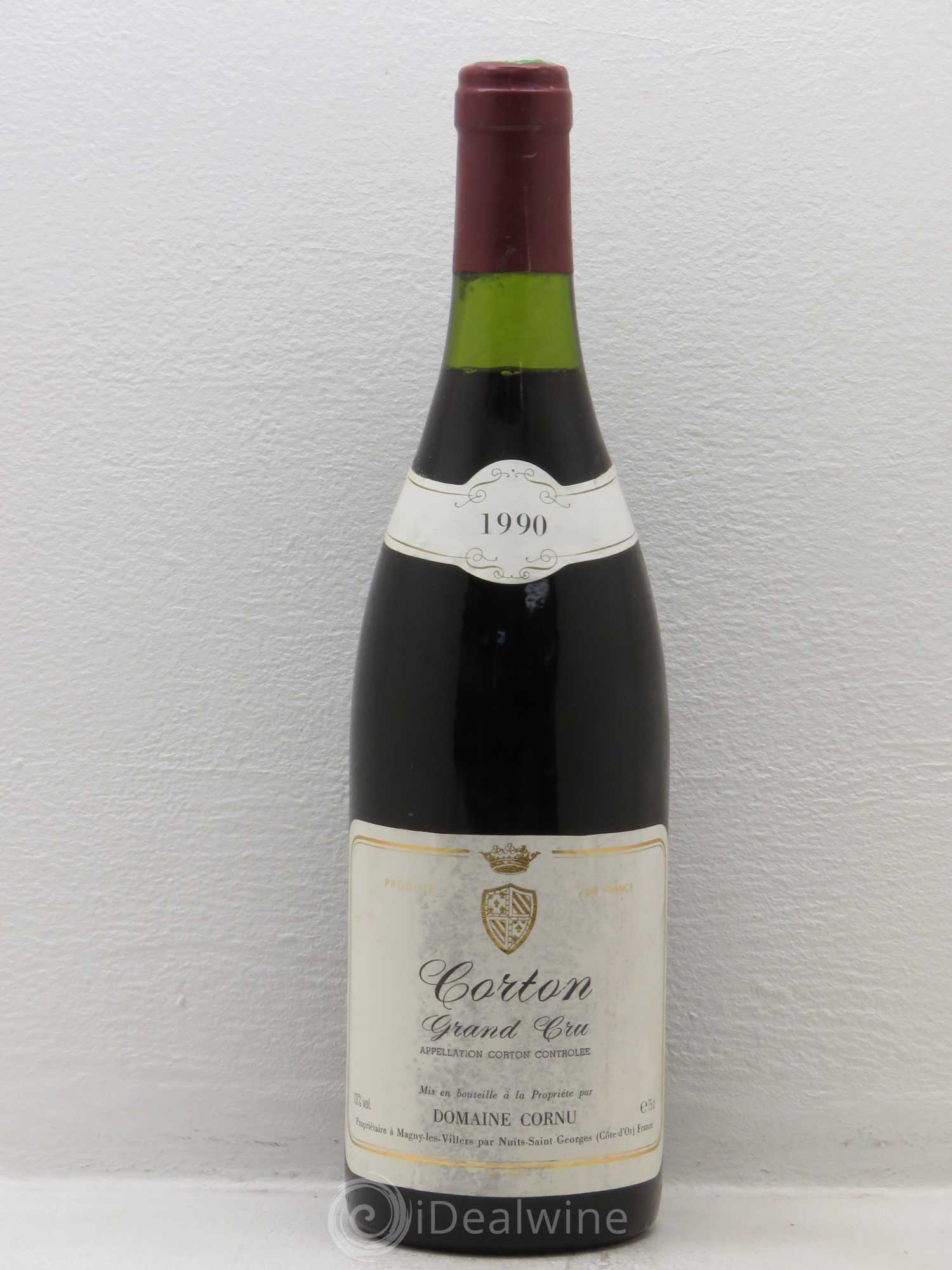 Corton Grand Cru Domaine Cornu 1990 - Lot de 1 bouteille - 0