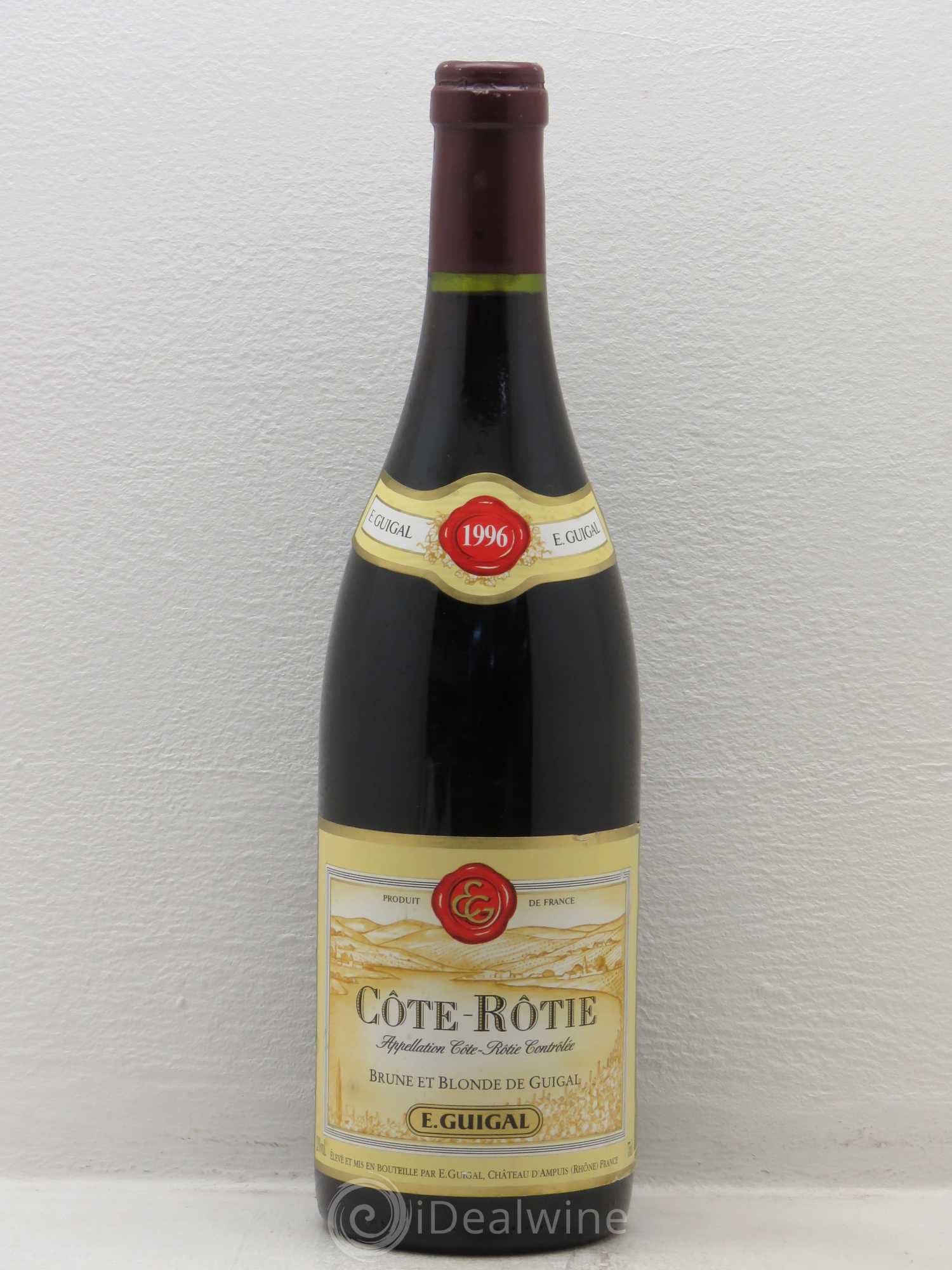 Côte-Rôtie Côtes Brune et Blonde Guigal 1996 - Lot de 1 bouteille - 0