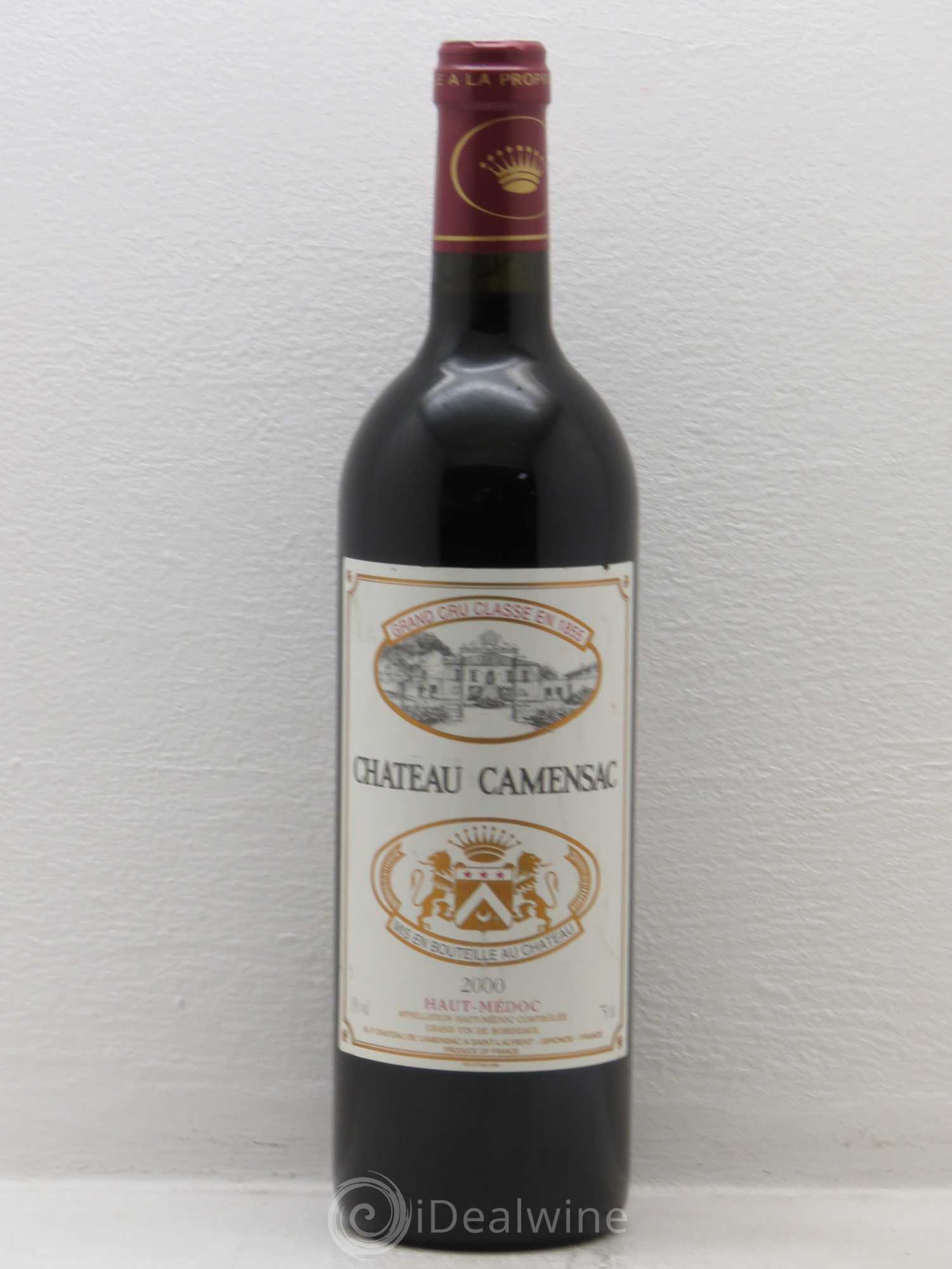 Château Camensac 5ème Grand Cru Classé 2000 - Lot de 1 bouteille - 0