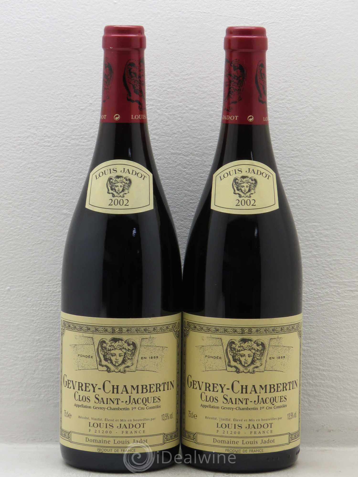Gevrey-Chambertin 1er Cru Clos Saint Jacques Domaine Louis Jadot 2002 - Lot de 2 bouteilles - 0